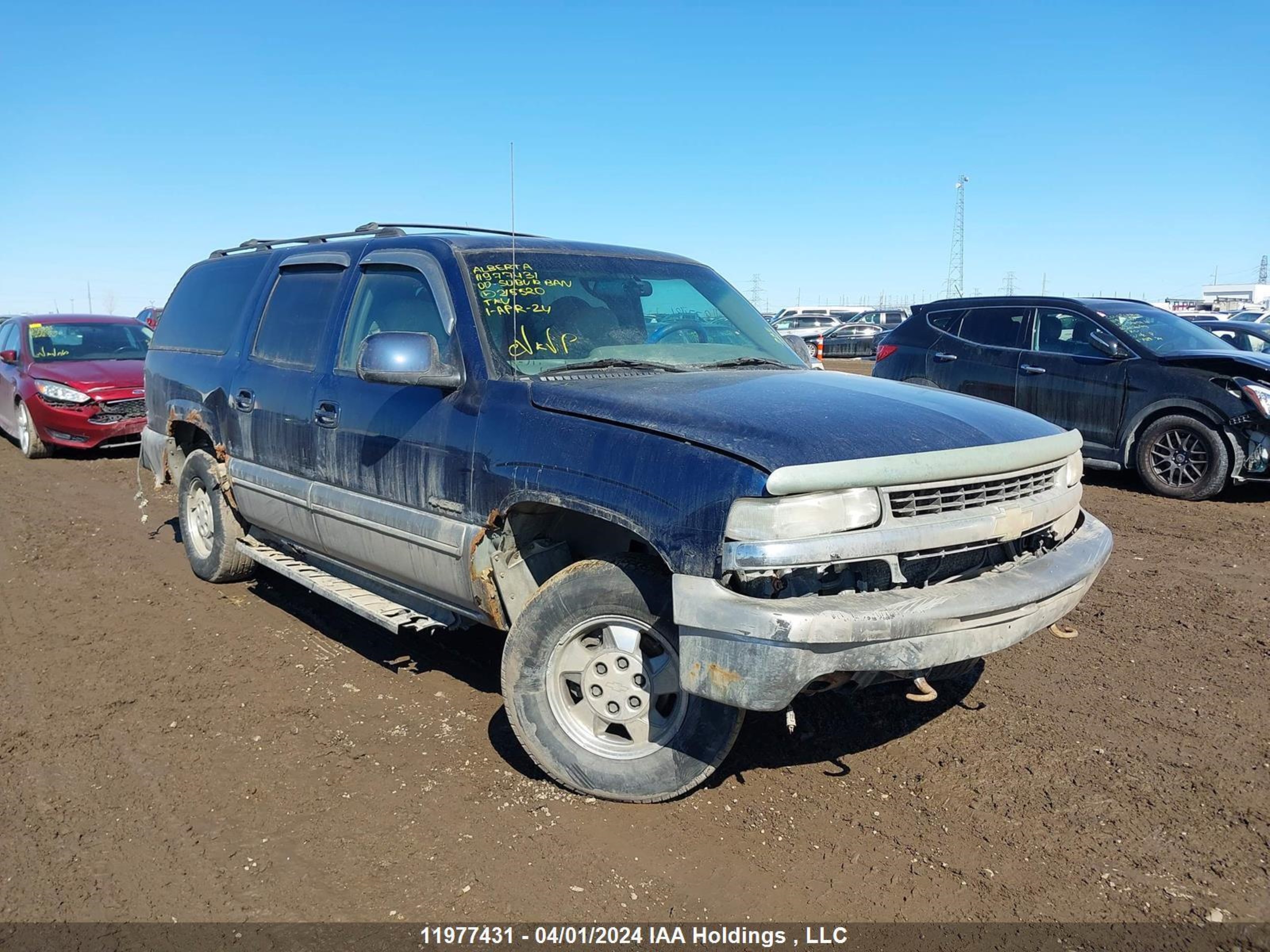 CHEVROLET SUBURBAN 2000 3gnfk16t0yg215520