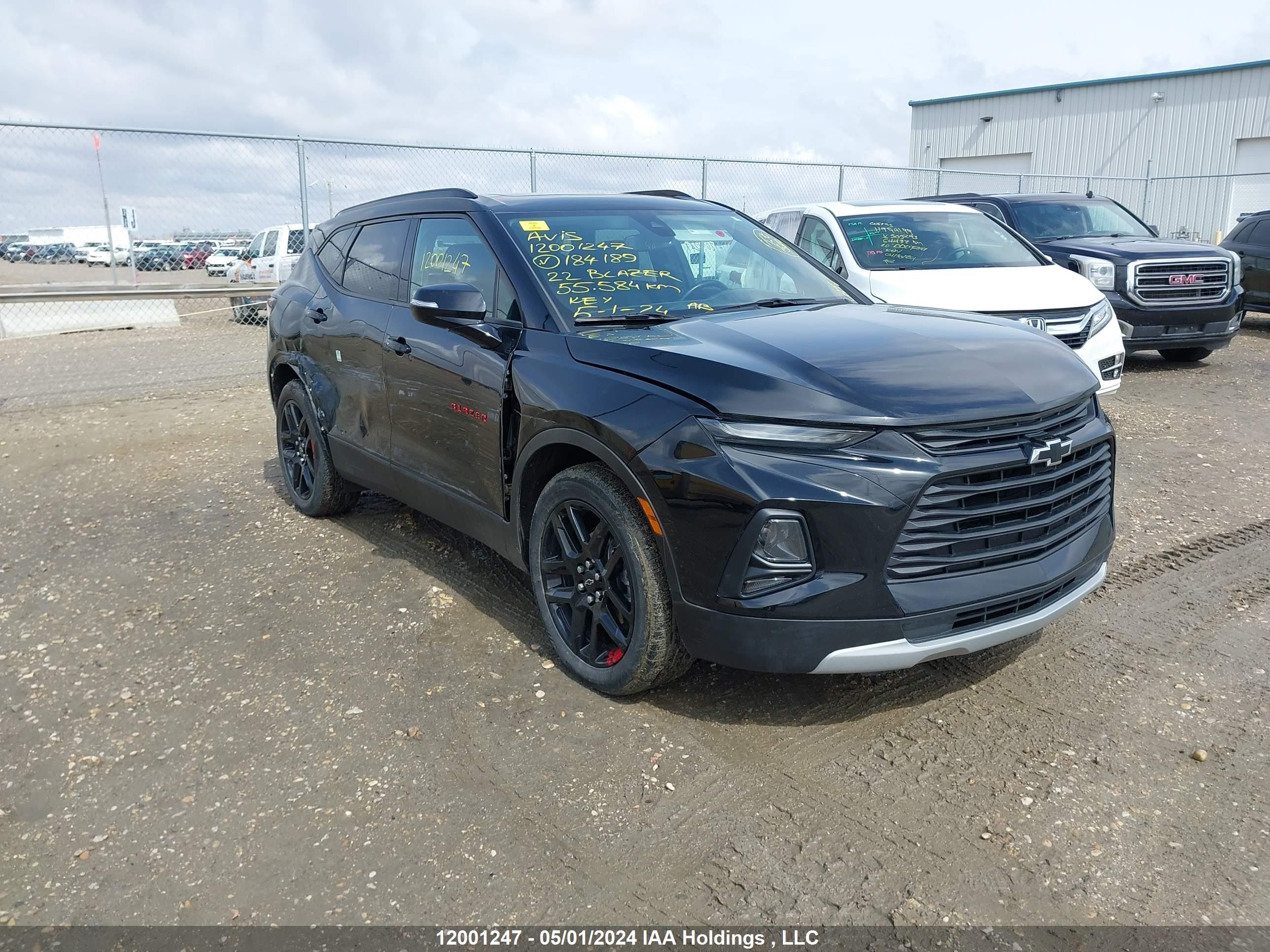 CHEVROLET BLAZER 2022 3gnkbjrs3ns184189