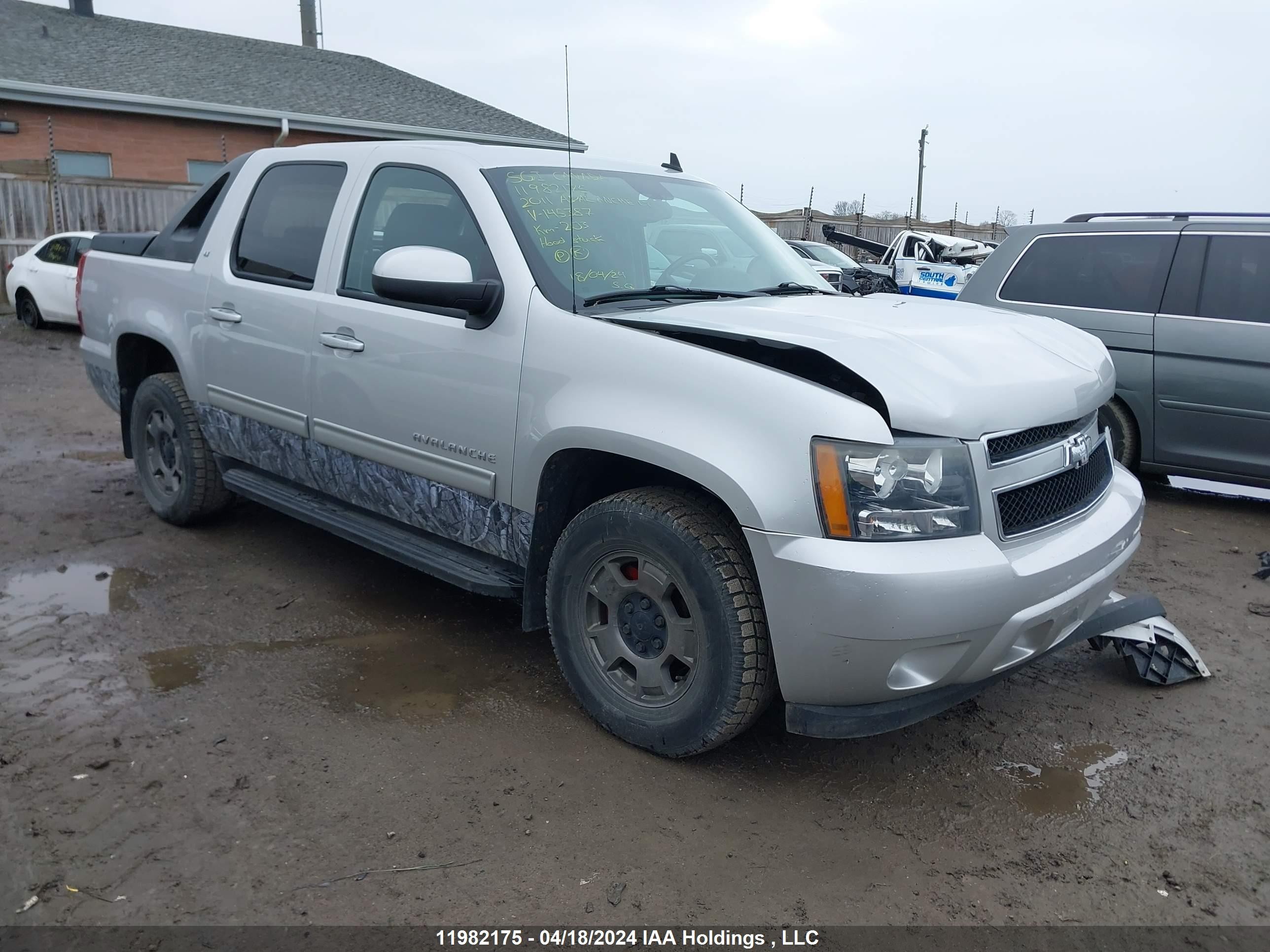 CHEVROLET AVALANCHE 2011 3gnmcfe02bg145387