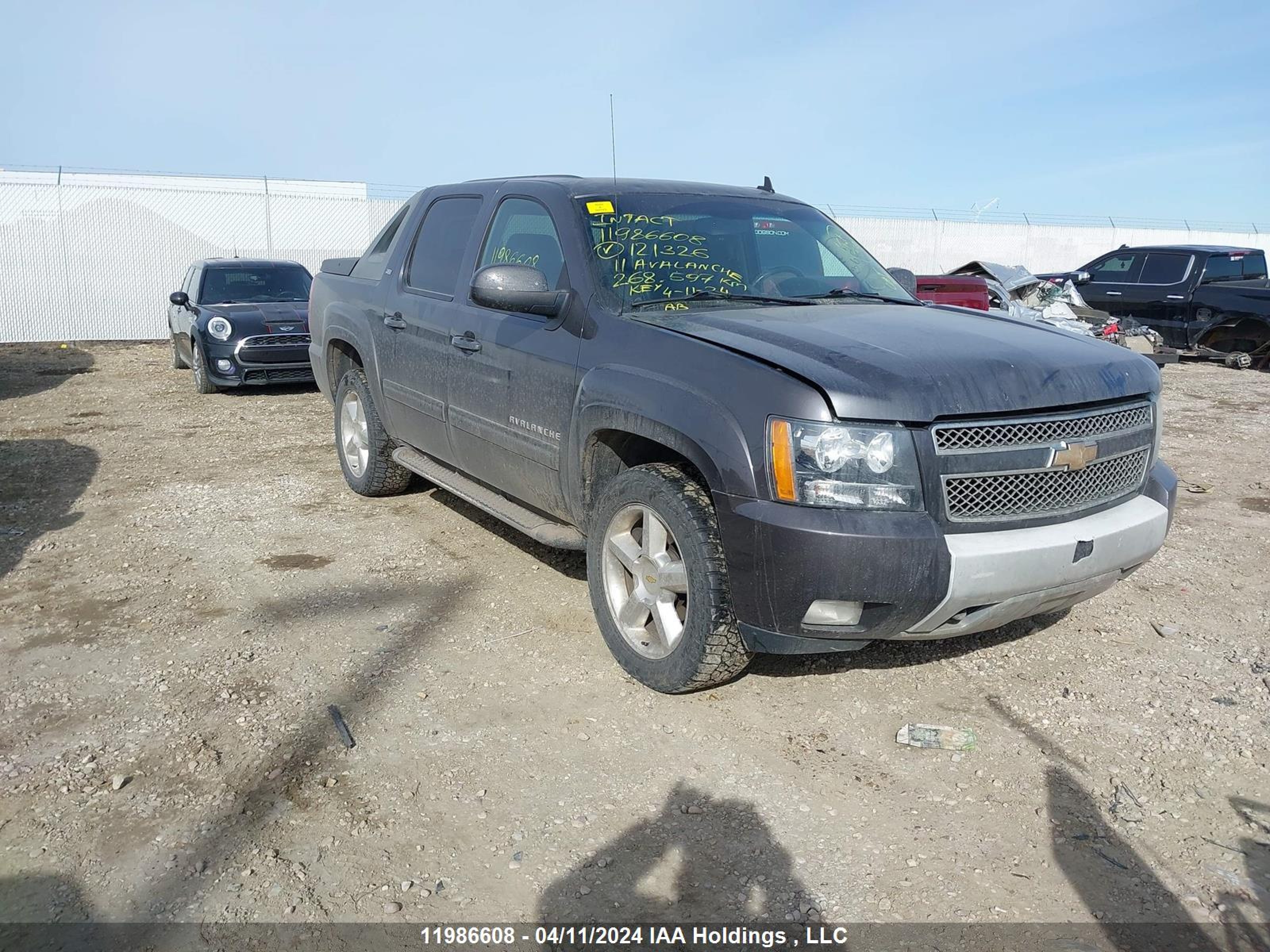 CHEVROLET AVALANCHE 2011 3gntkfe34bg121326