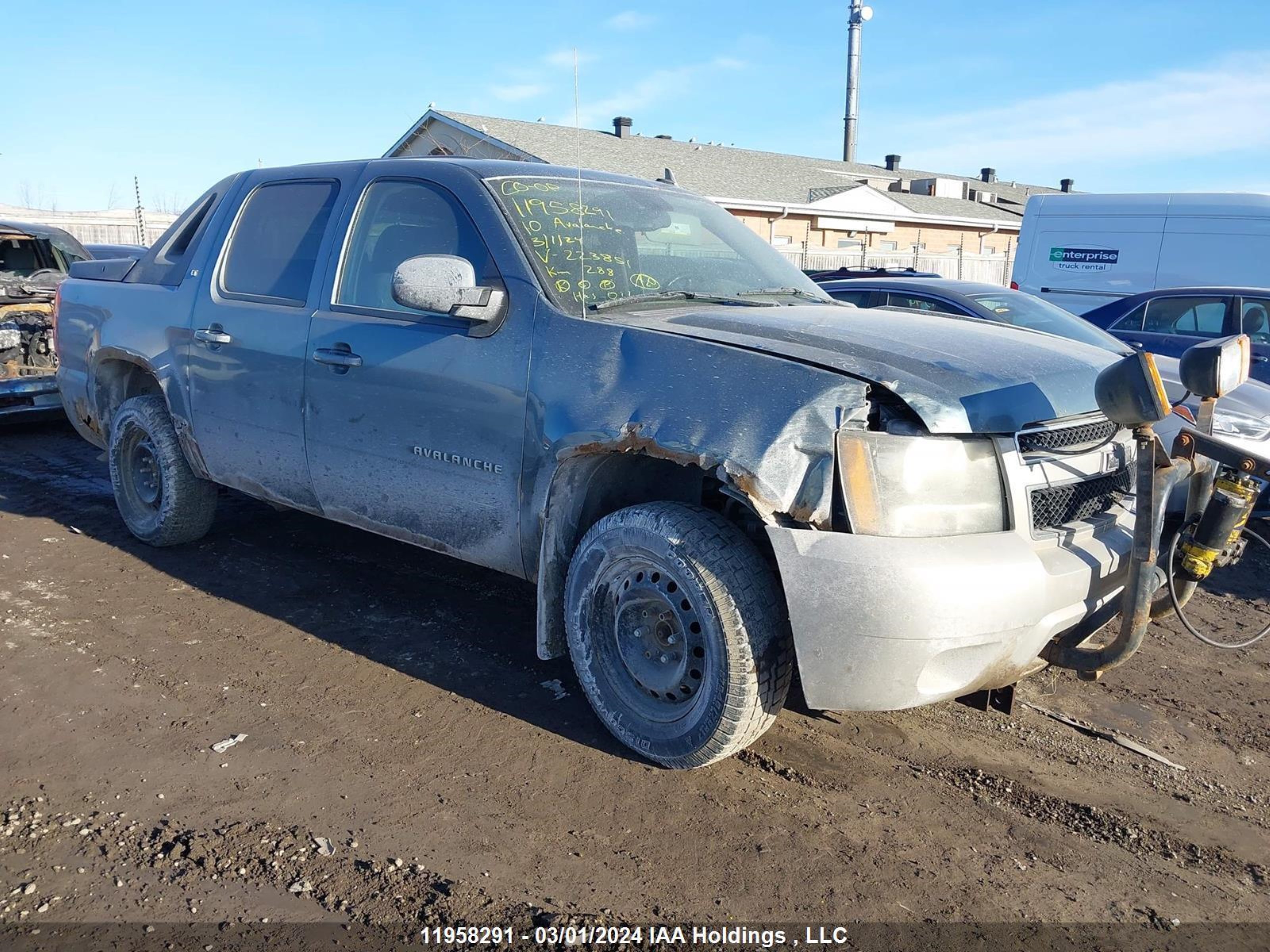 CHEVROLET AVALANCHE 2010 3gnvkfe00ag223851