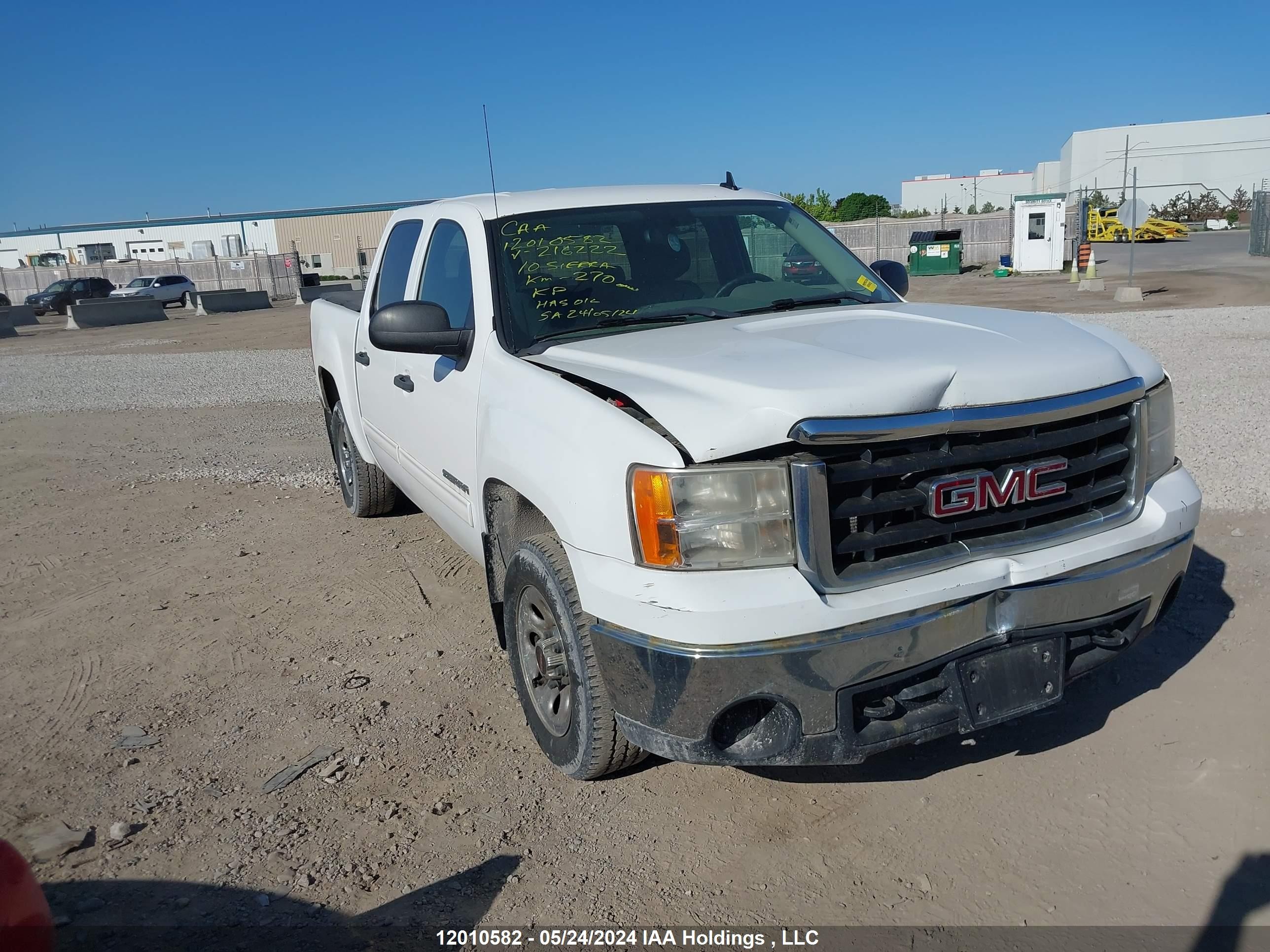 GMC SIERRA 2010 3gtrkuea1ag216222