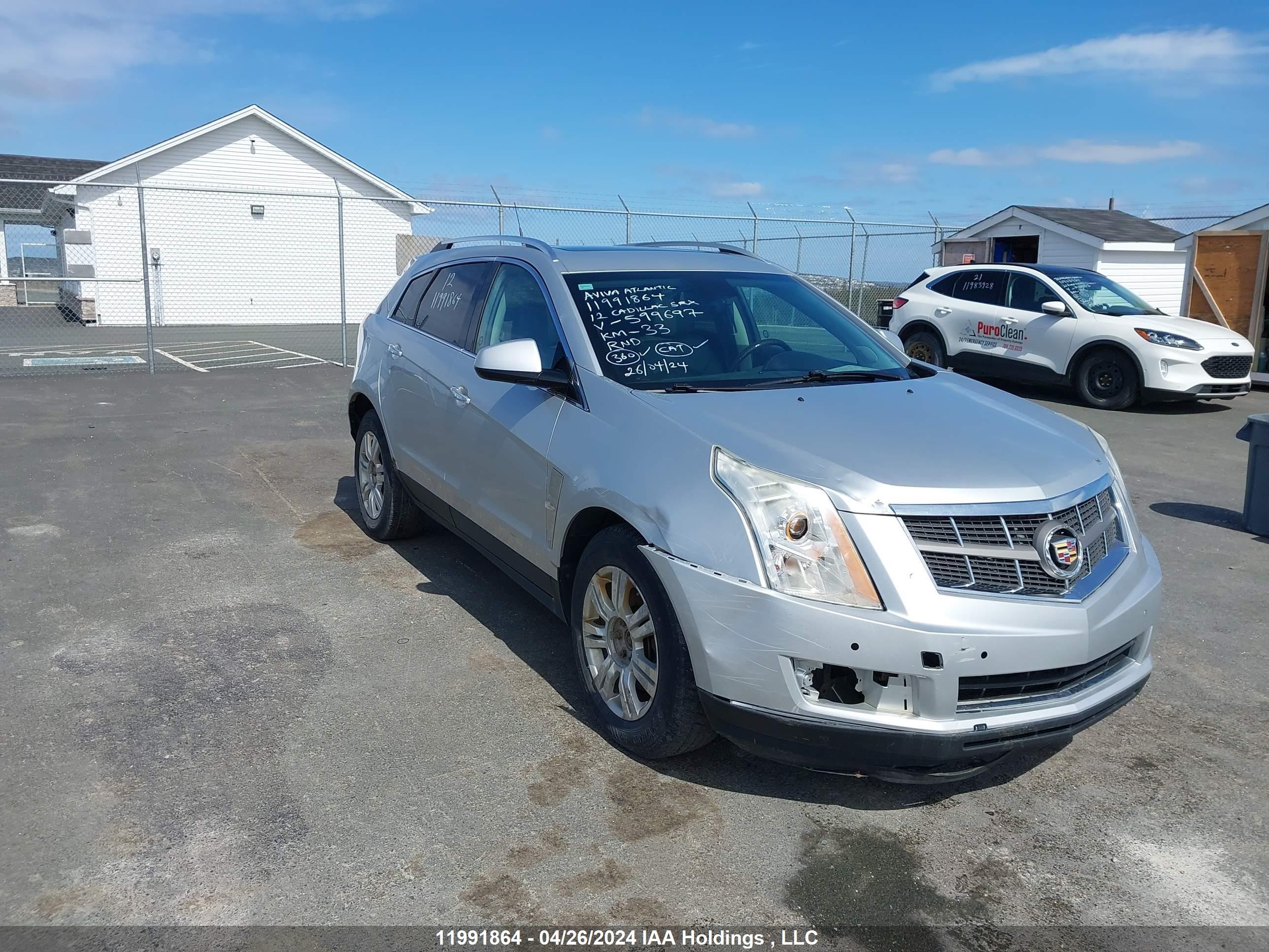 CADILLAC SRX 2012 3gyfnde33cs599697