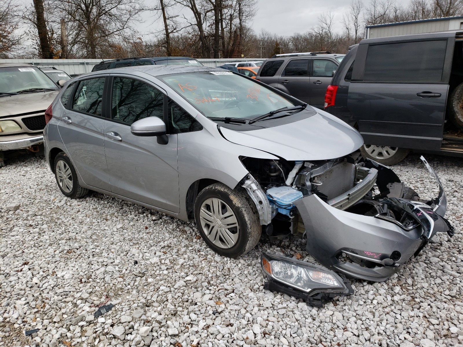 HONDA FIT LX 2019 3hggk5h49km744985