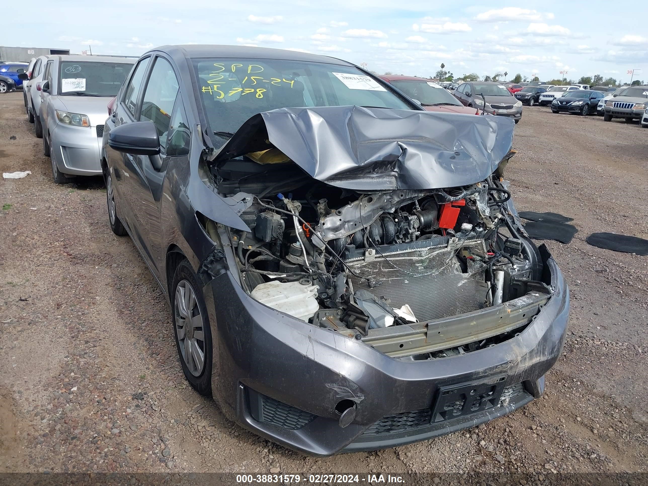 HONDA FIT 2017 3hggk5h54hm706131