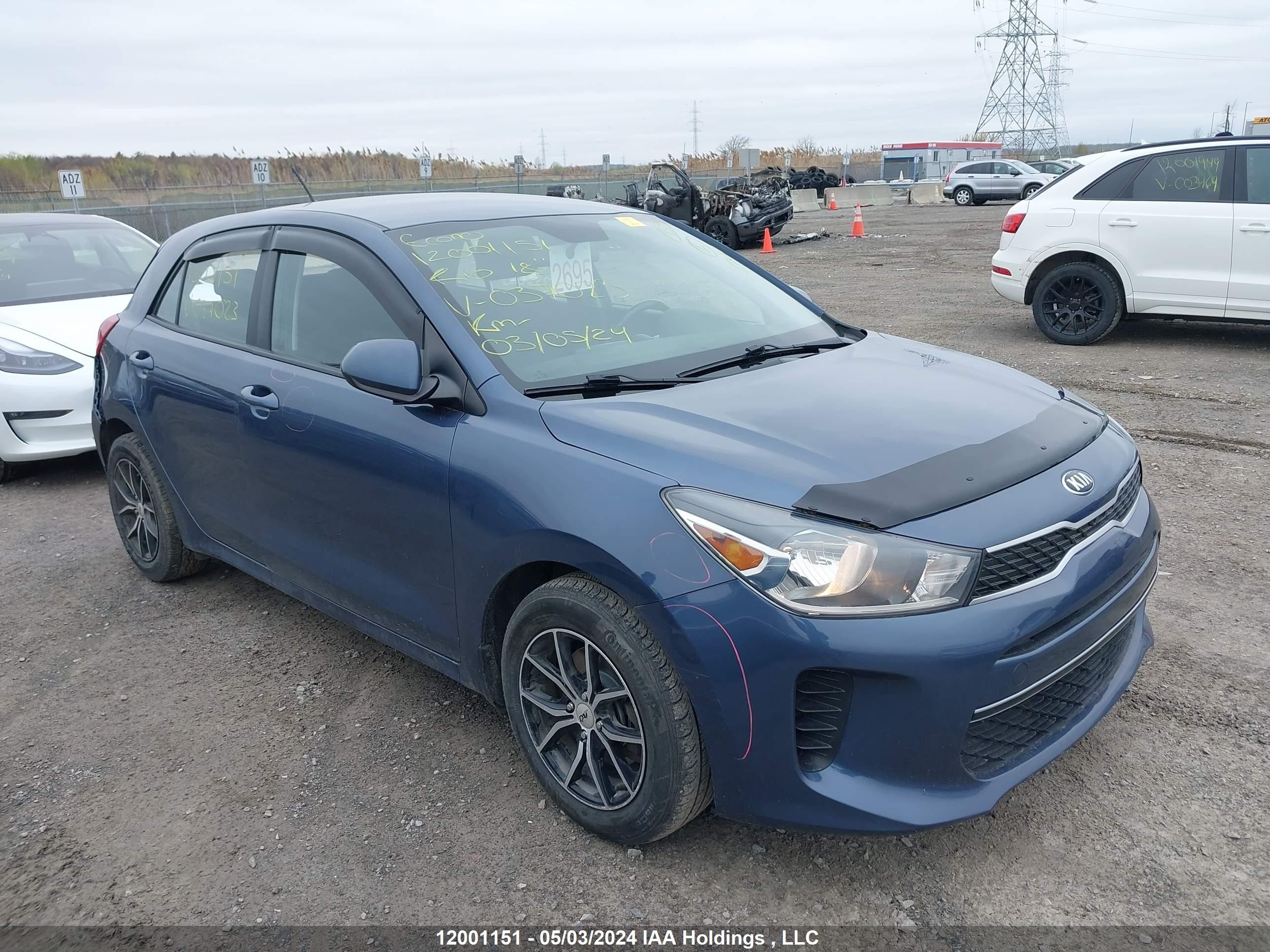 KIA RIO 2018 3kpa25ab2je037023