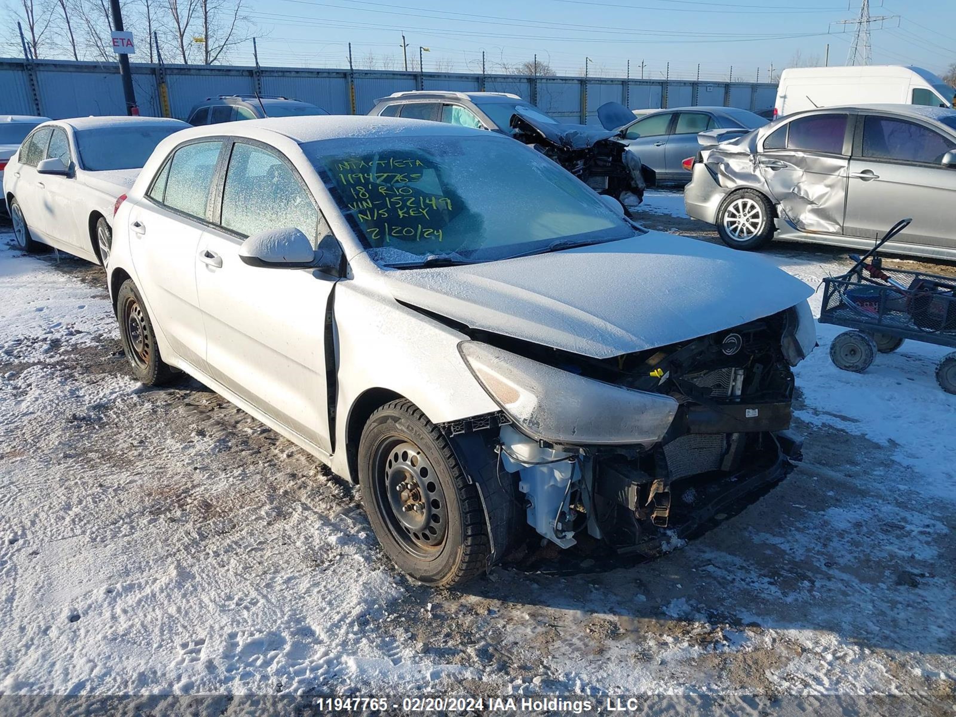 KIA RIO 2018 3kpa25ab7je152149