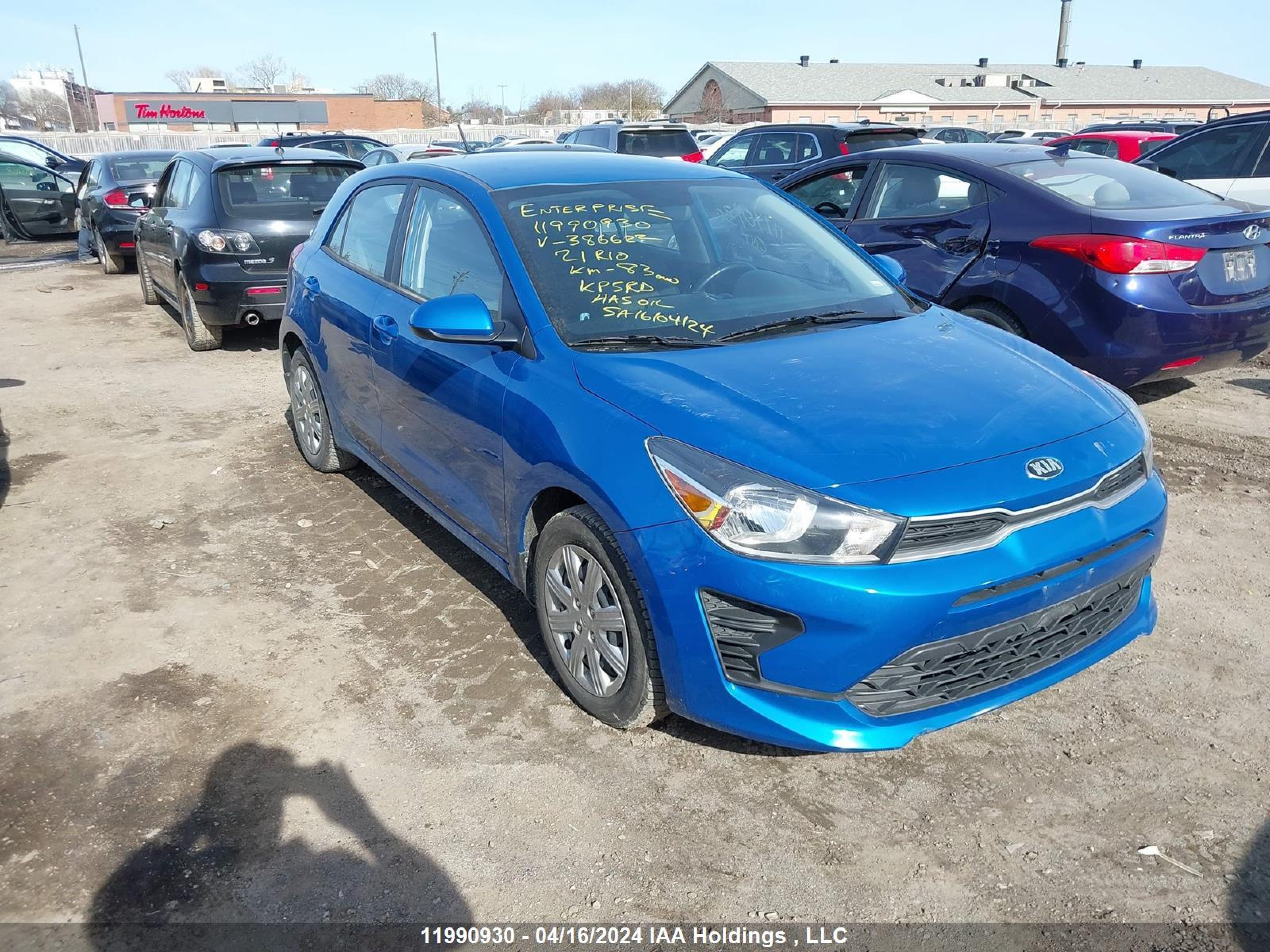 KIA RIO 2021 3kpa25ad7me386622