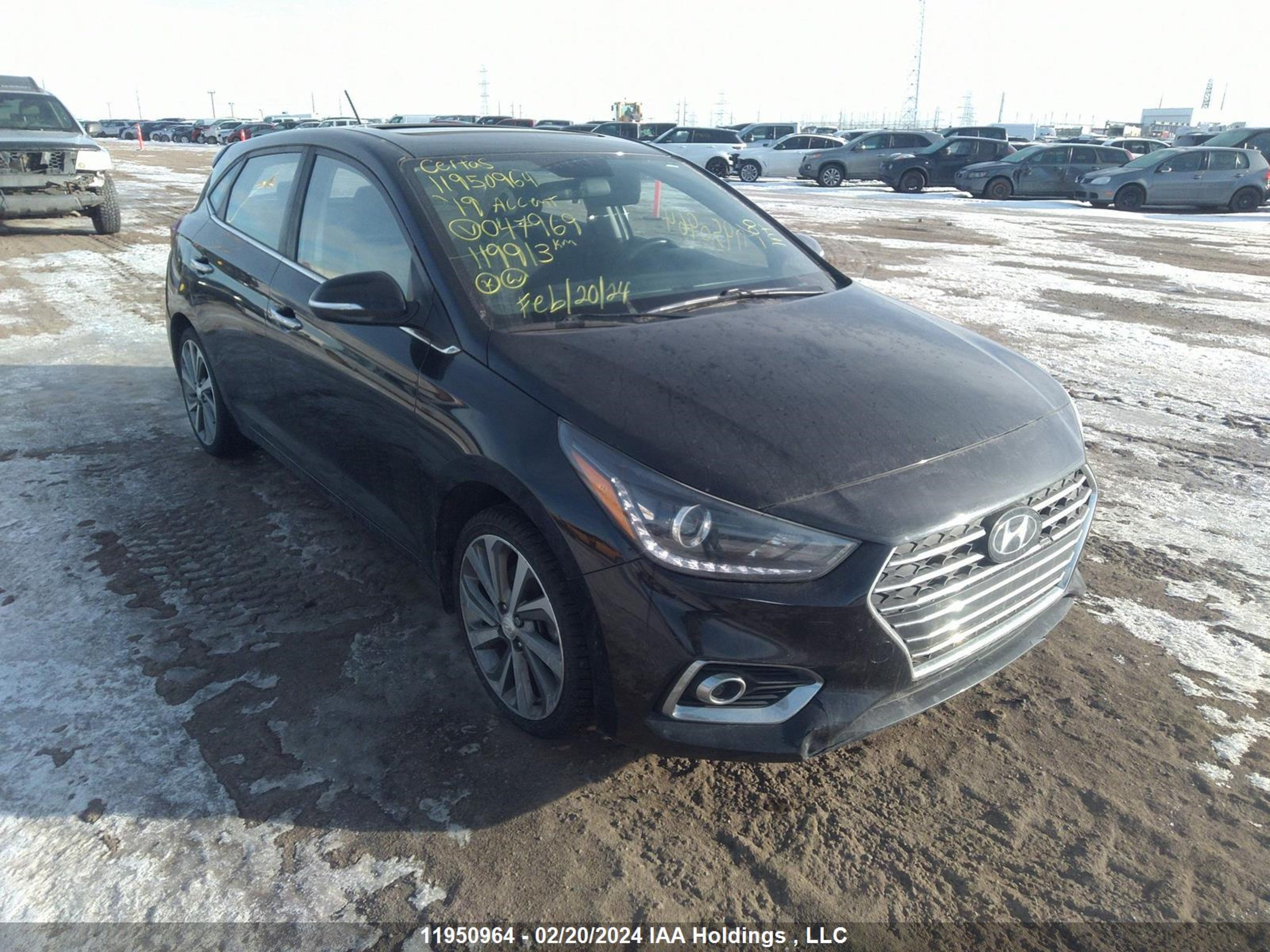 HYUNDAI ACCENT 2019 3kpc35a32ke047969