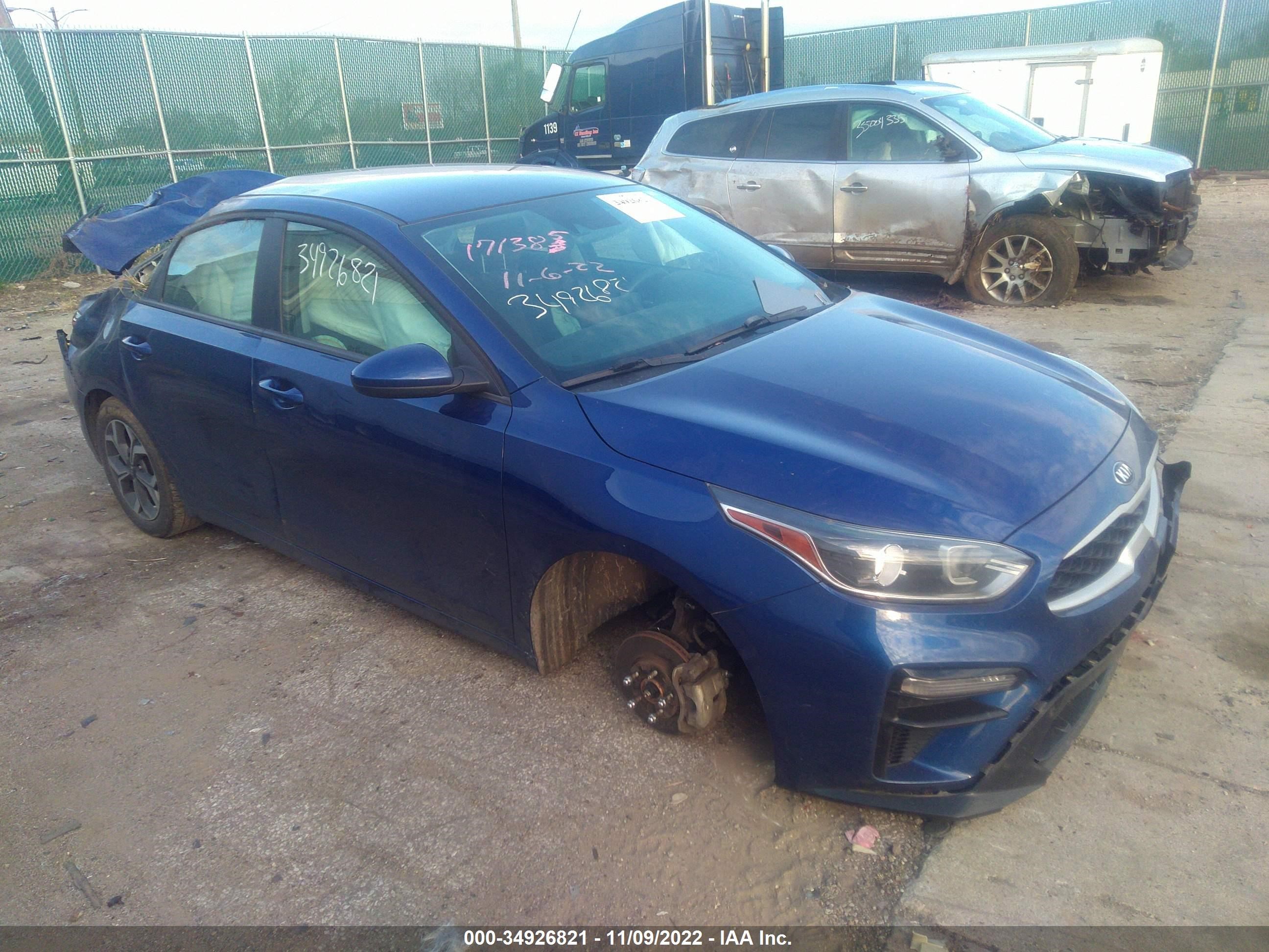 KIA FORTE 2021 3kpf24ad2me264976