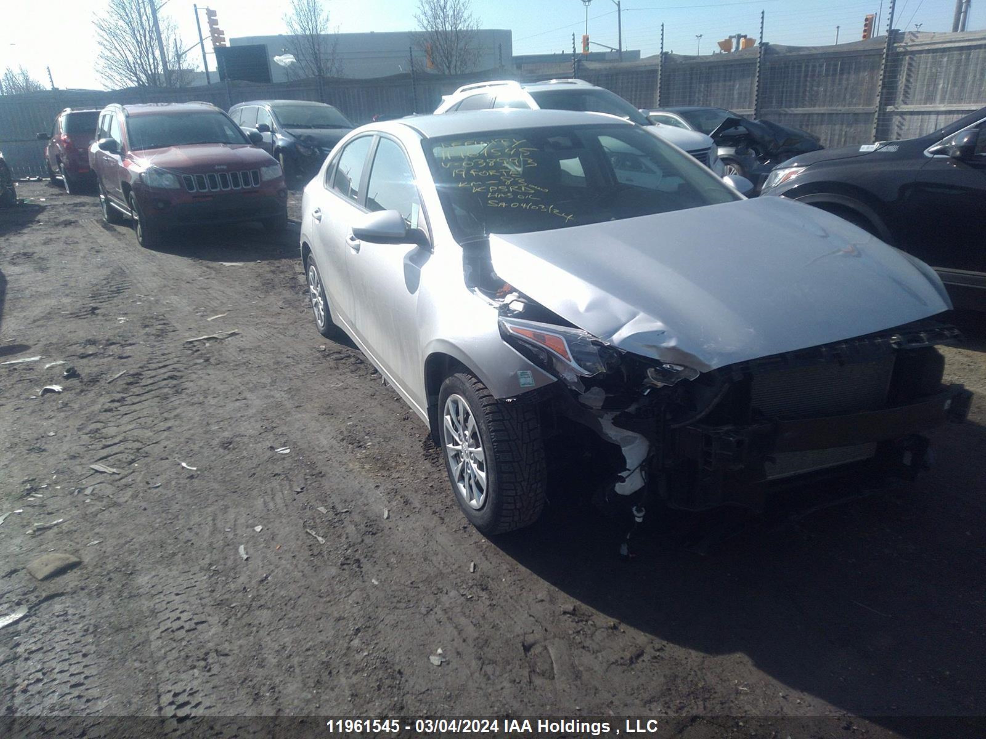 KIA FORTE 2019 3kpf24ad5ke038993