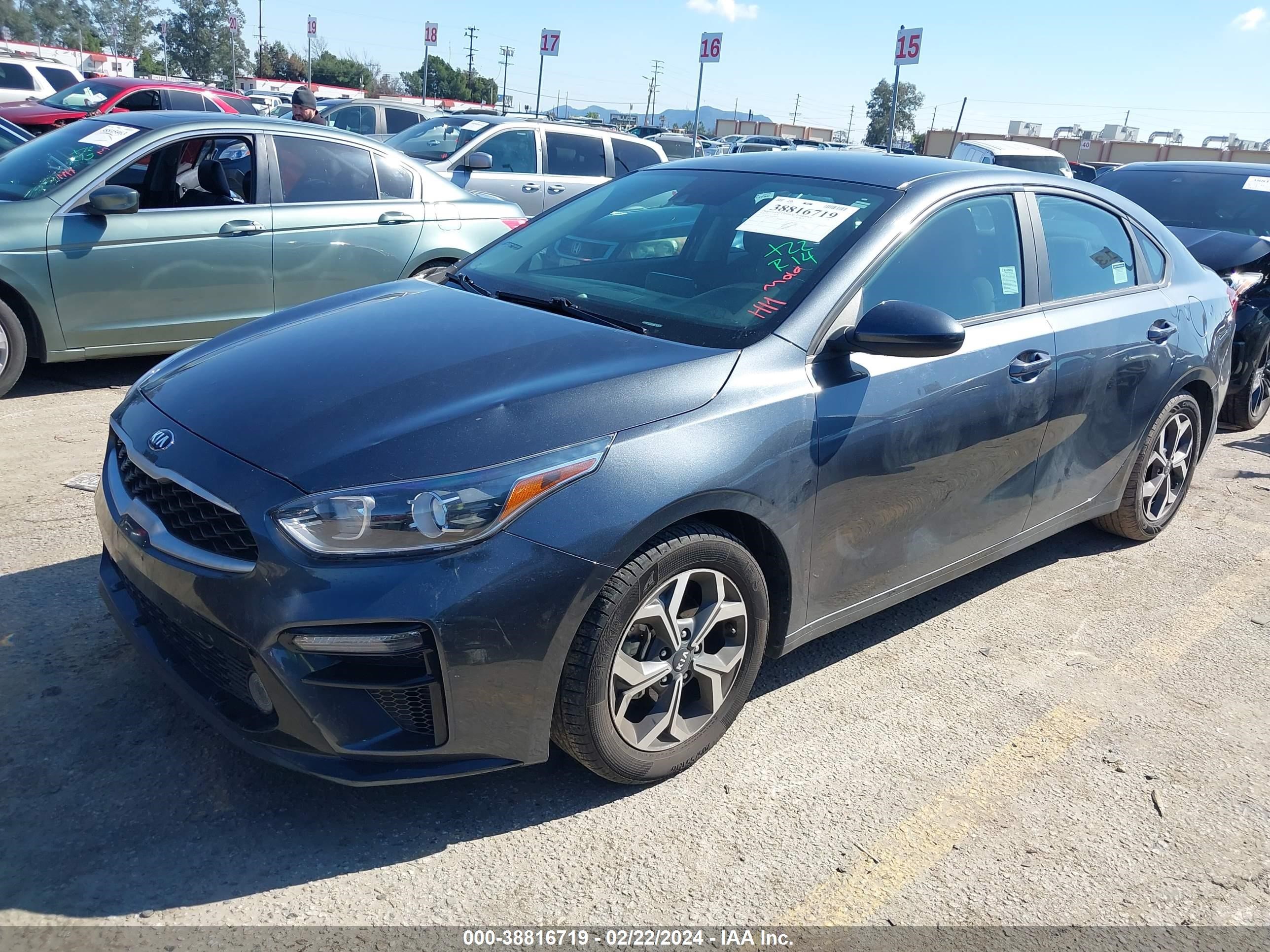 KIA FORTE 2020 3kpf24ad6le209252