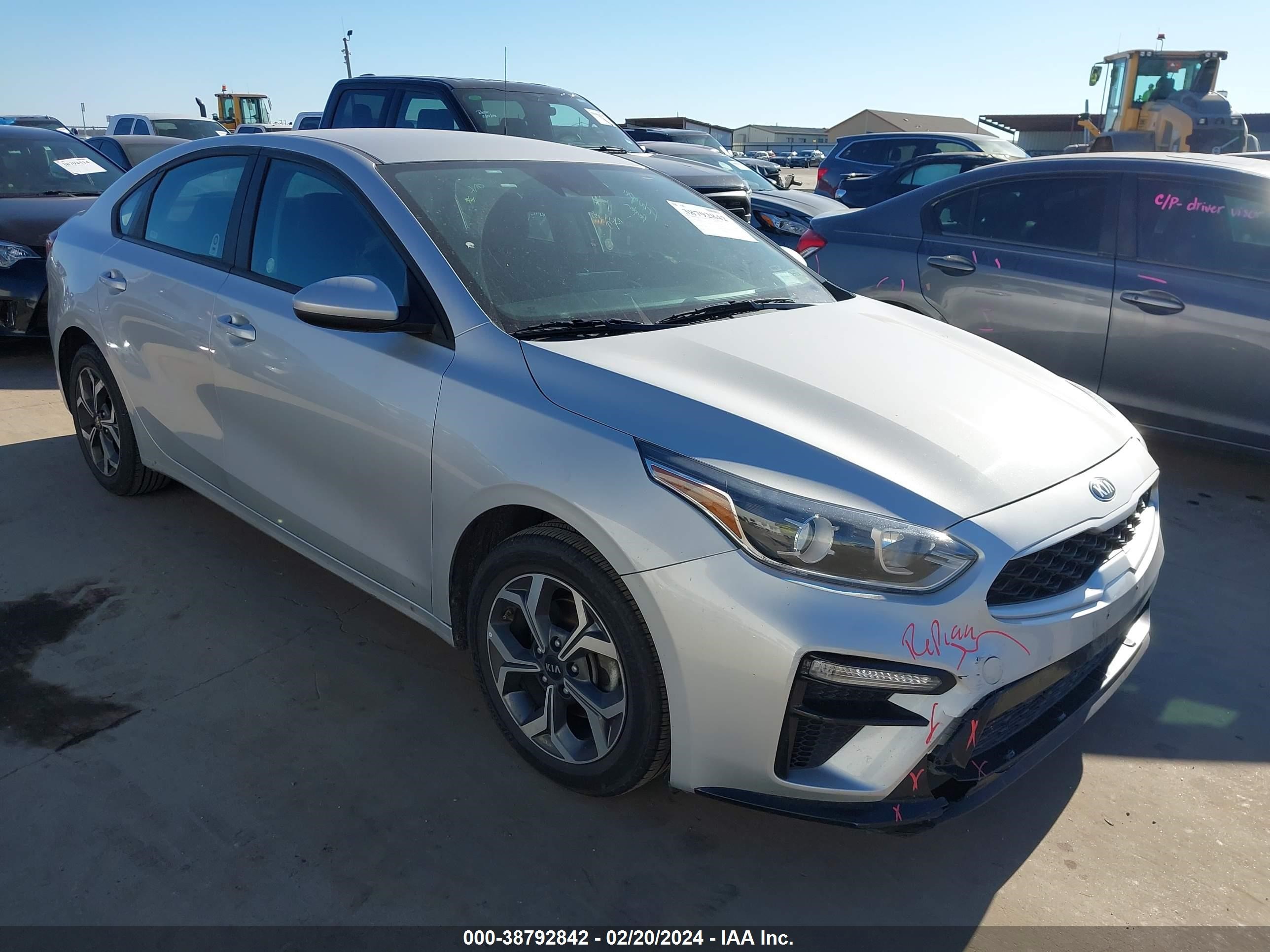 KIA FORTE 2021 3kpf24adxme352965