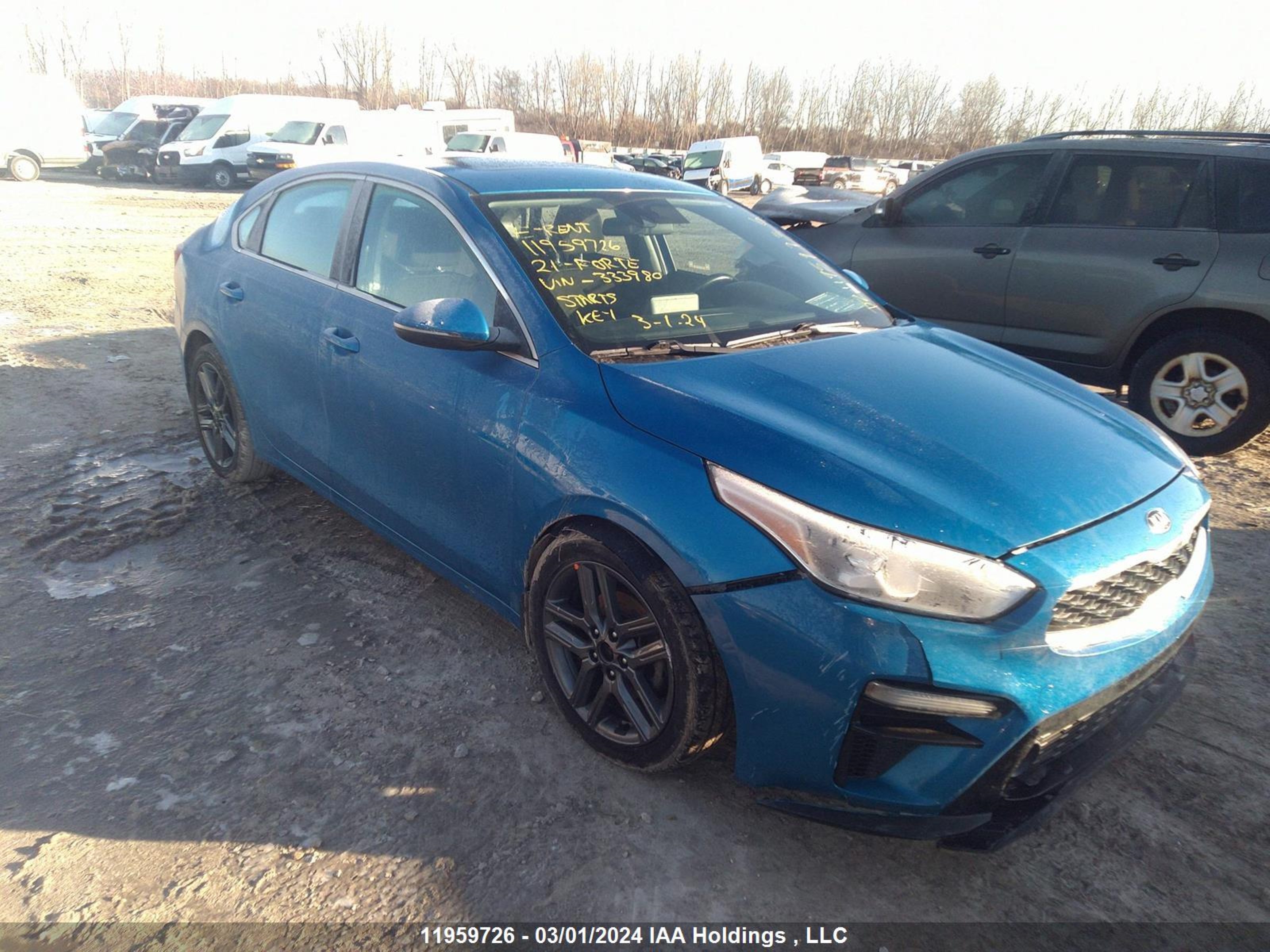 KIA FORTE 2021 3kpf54ad0me333980