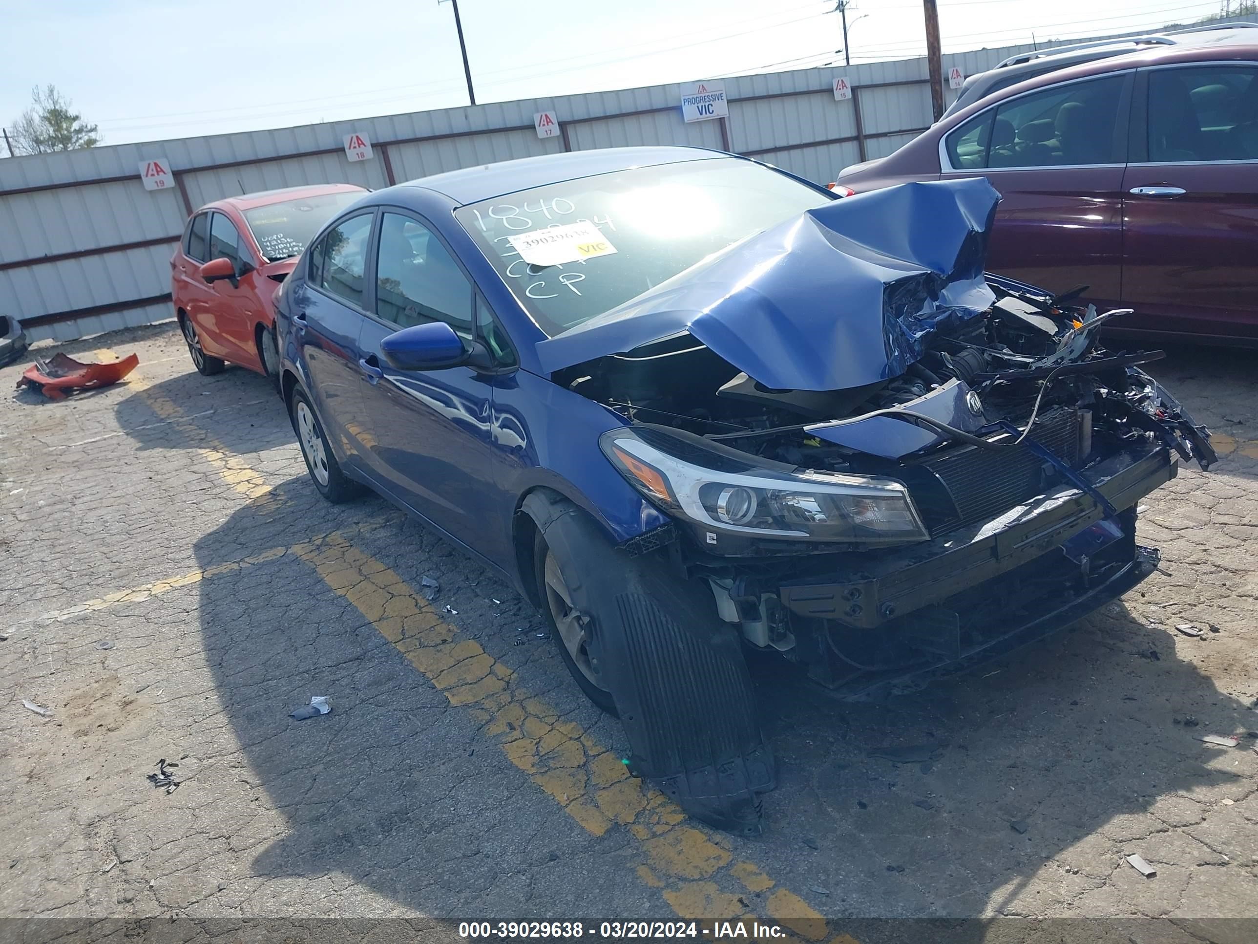 KIA FORTE 2017 3kpfk4a79he141840