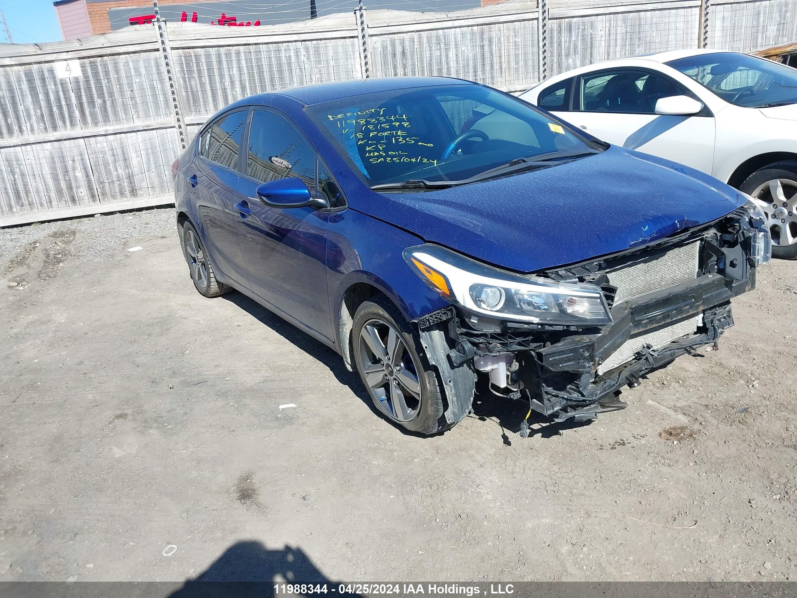 KIA FORTE 2018 3kpfl4a74je181598