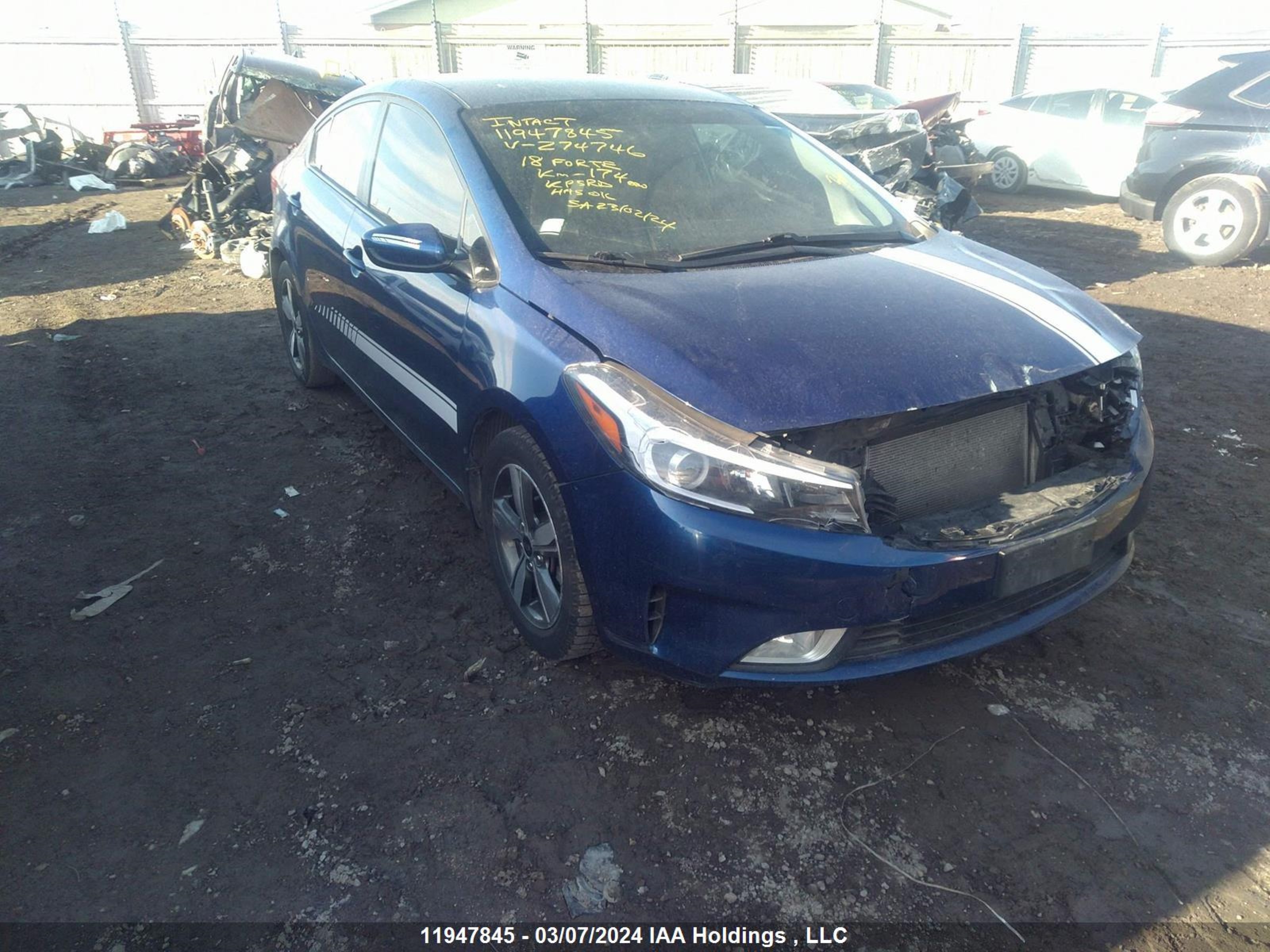 KIA FORTE 2018 3kpfl4a79je274746