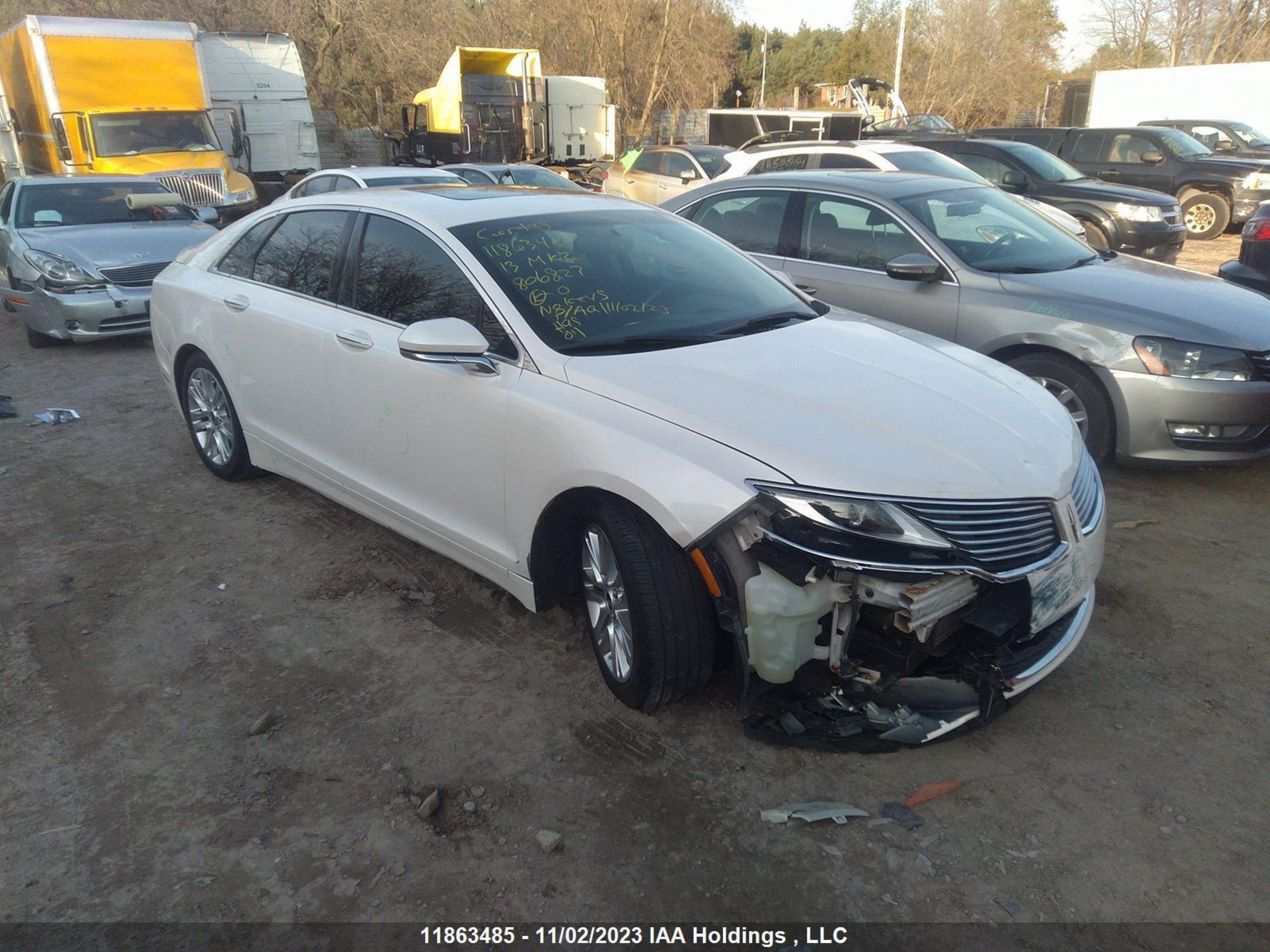 LINCOLN MKZ 2013 3ln6l2g90dr806827