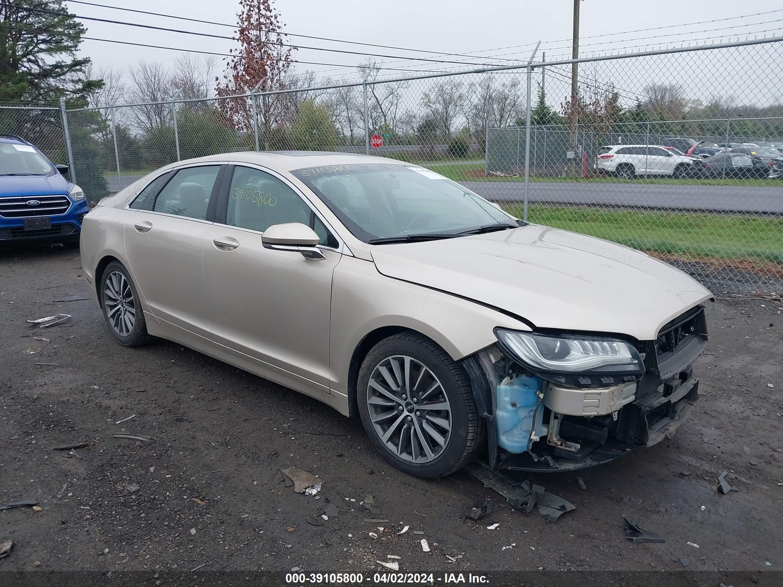 LINCOLN MKZ 2017 3ln6l5c92hr647970