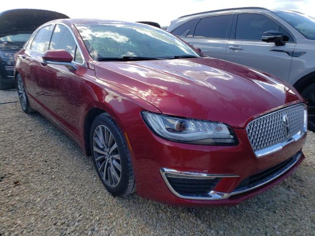 LINCOLN MKZ SELECT 2017 3ln6l5c94hr664723