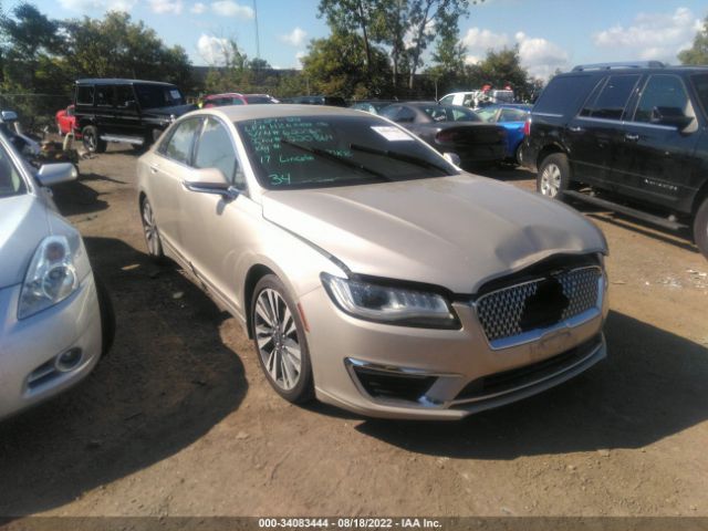 LINCOLN MKZ 2017 3ln6l5f96hr622064