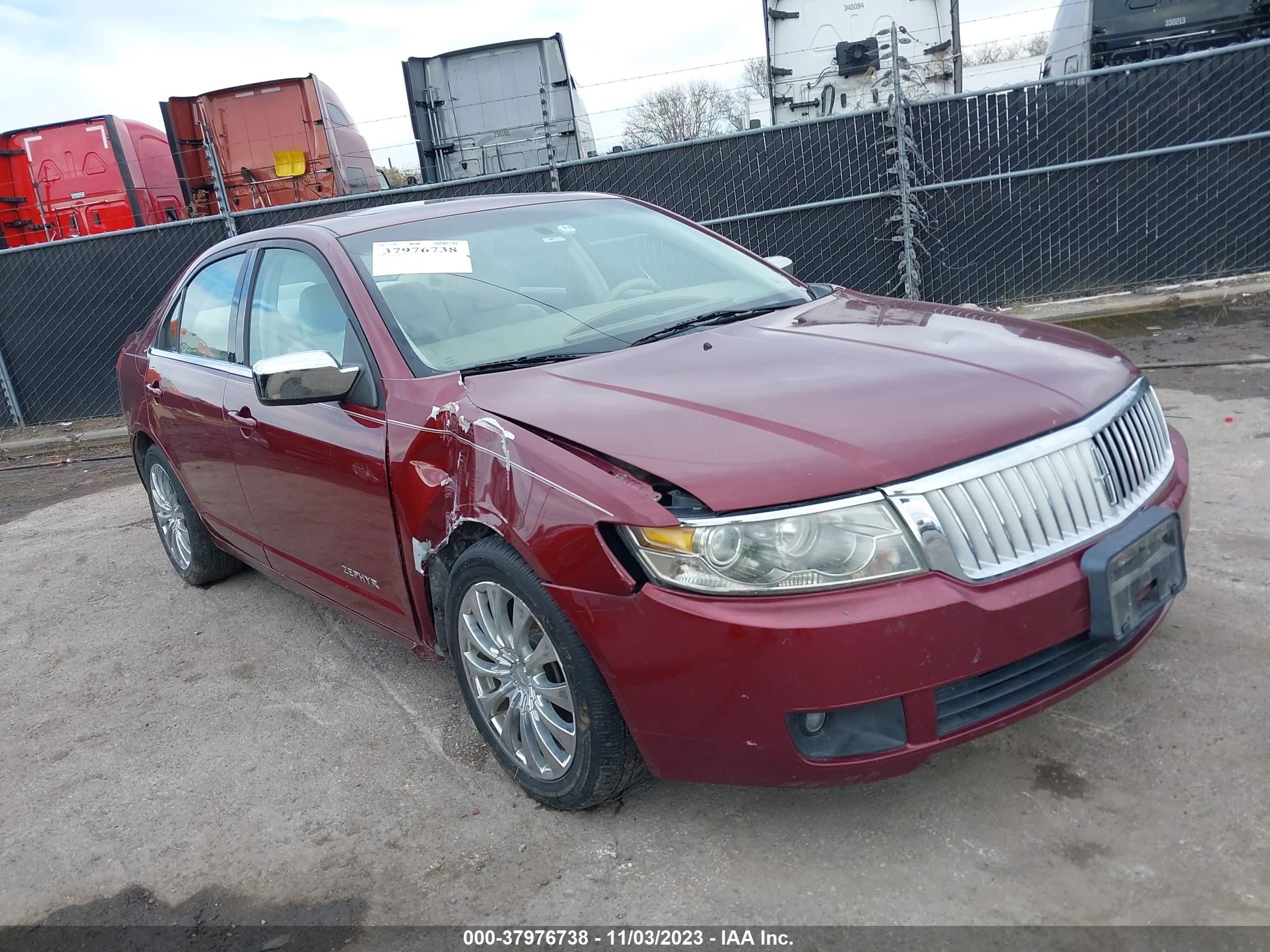 LINCOLN ZEPHYR 2006 3lnhm26116r654674