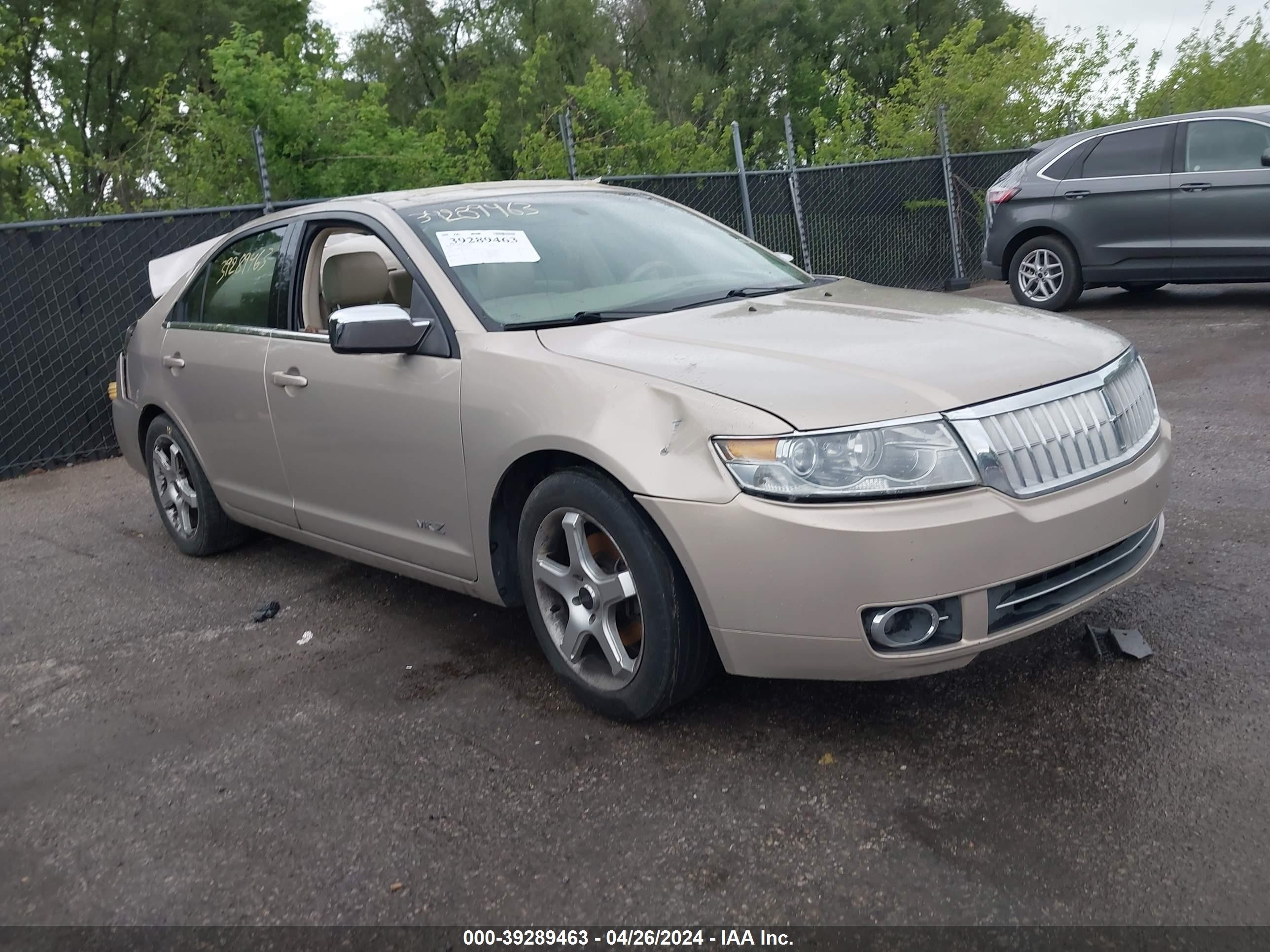 LINCOLN MKZ 2007 3lnhm26t17r627042