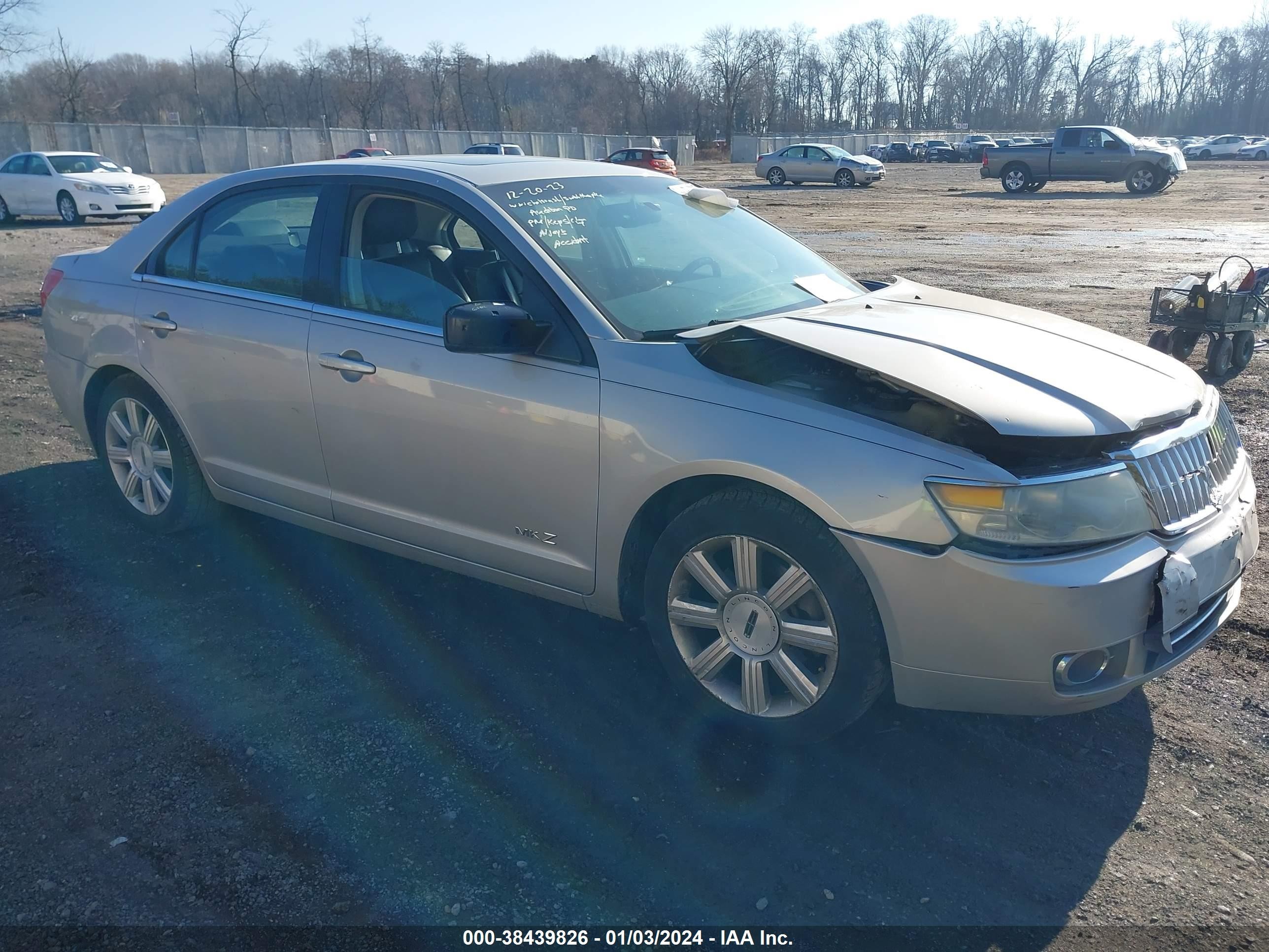 LINCOLN MKZ 2008 3lnhm26t18r634848