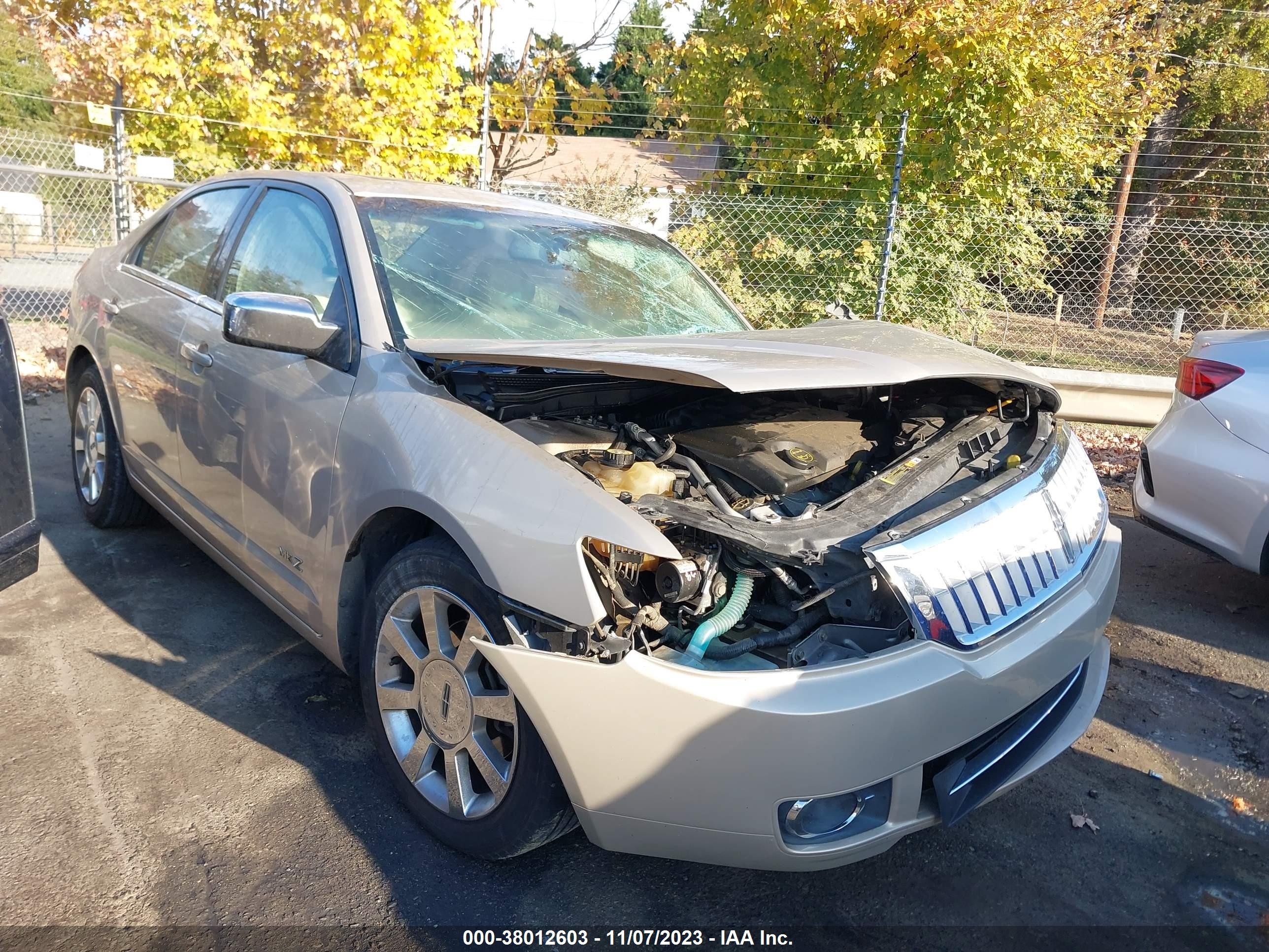 LINCOLN MKZ 2008 3lnhm26t18r639919