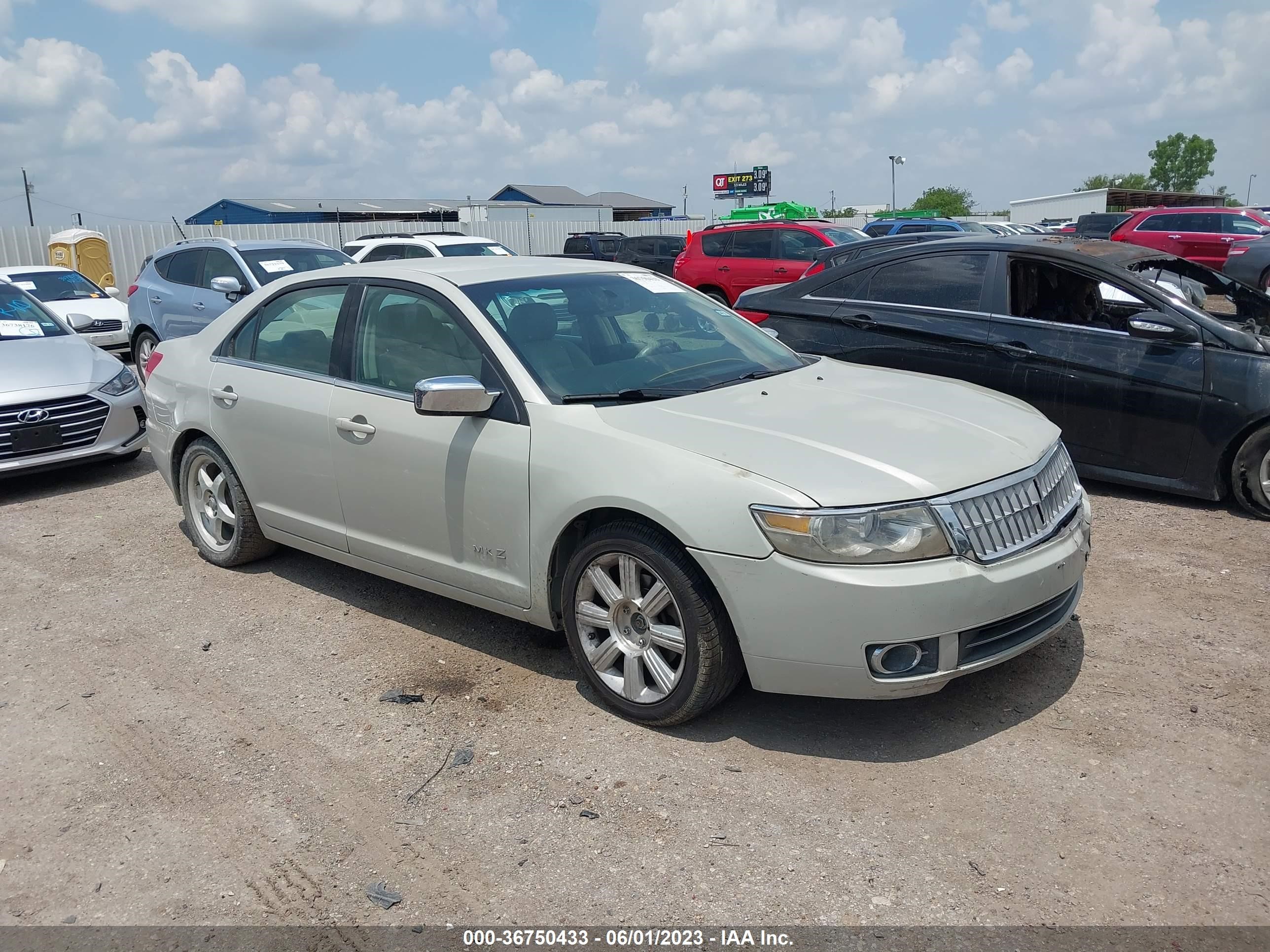 LINCOLN MKZ 2008 3lnhm26t78r637642