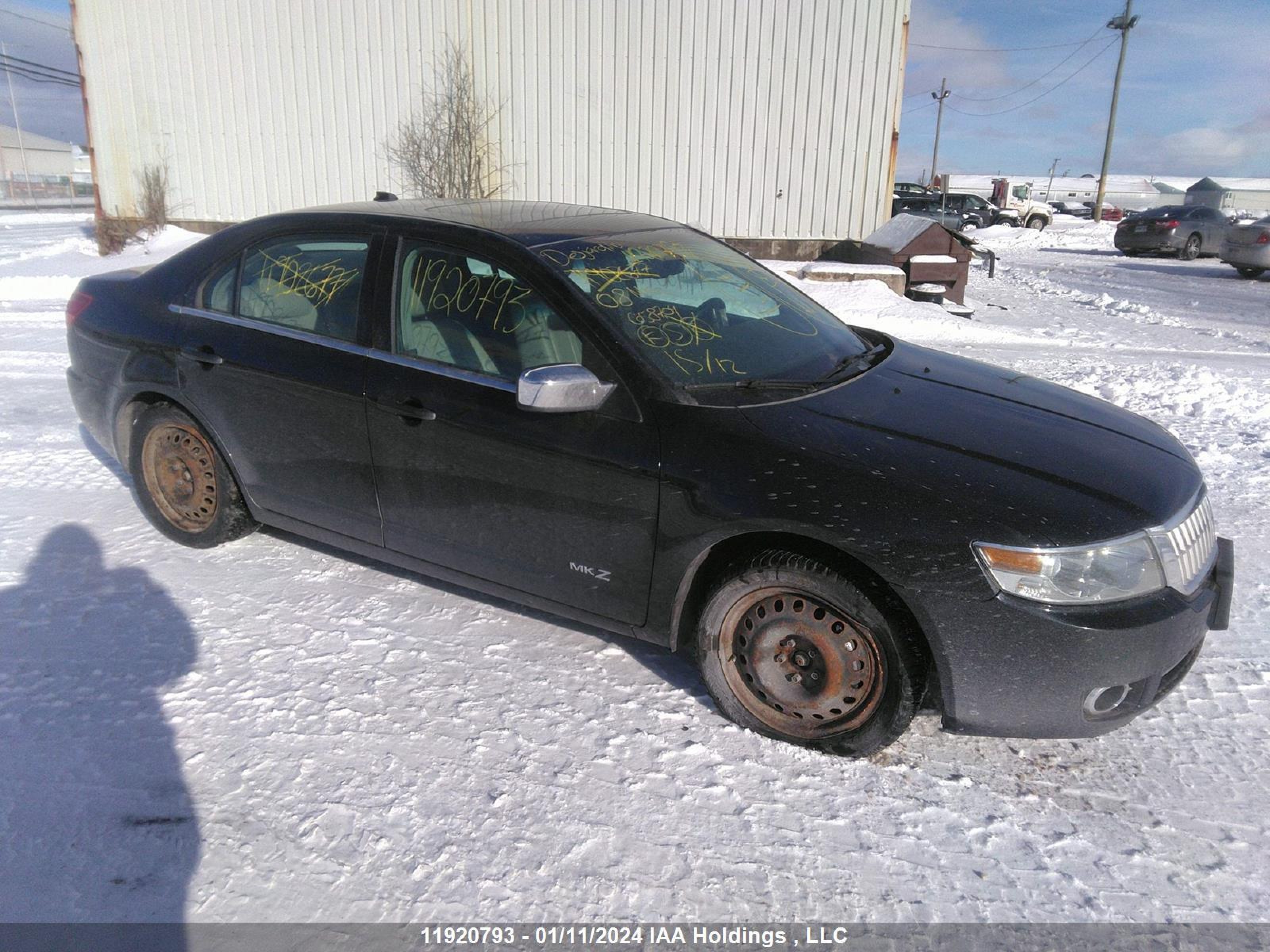 LINCOLN MKZ 2008 3lnhm28t28r658704