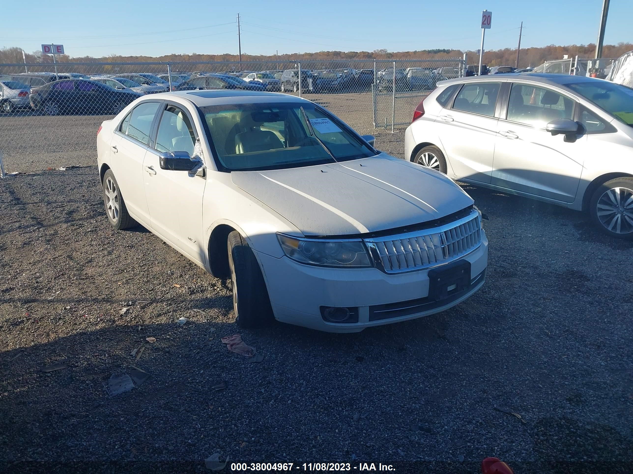 LINCOLN MKZ 2008 3lnhm28t38r668268