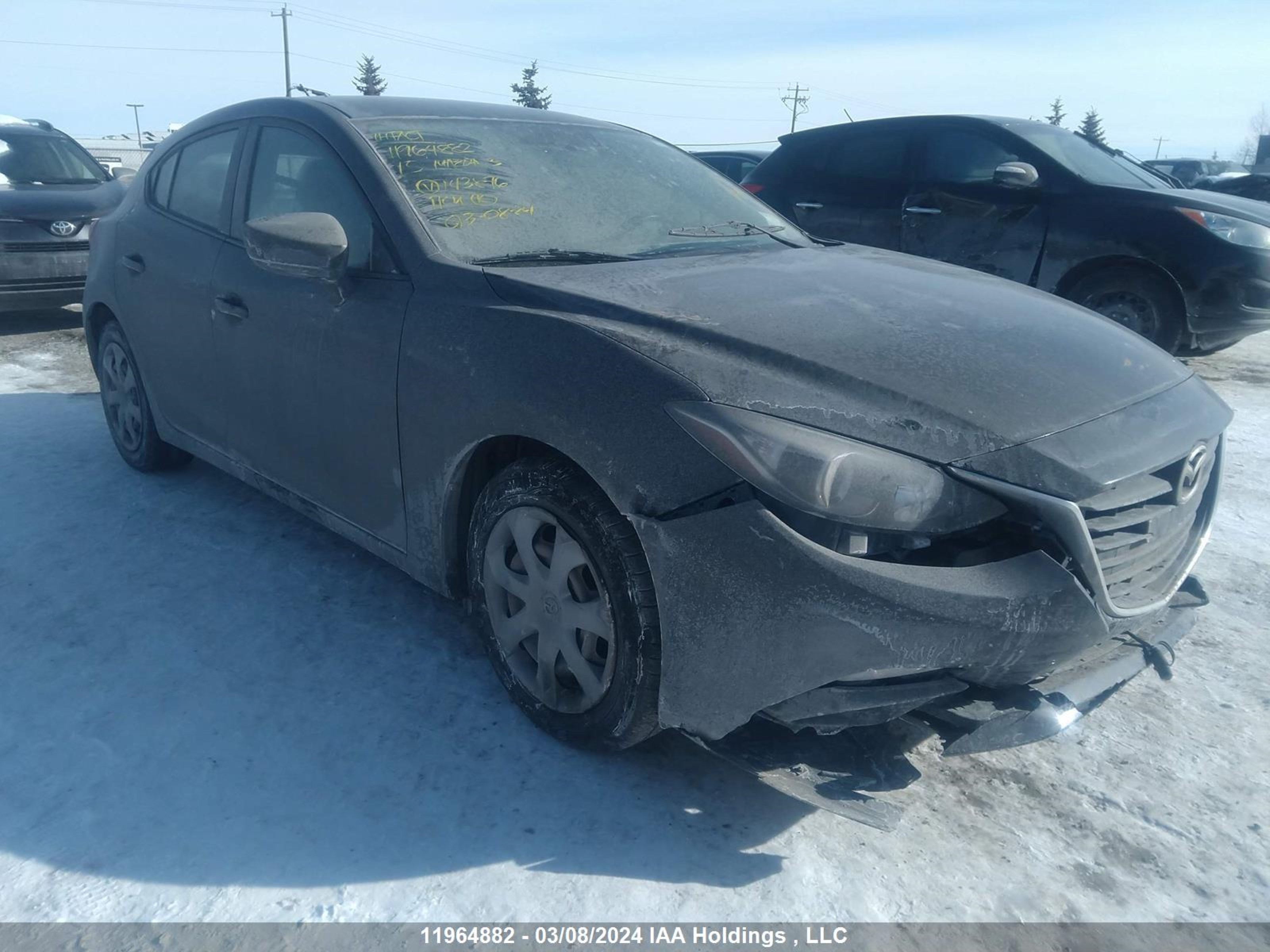 MAZDA 3 2015 3mzbm1k7xfm143876