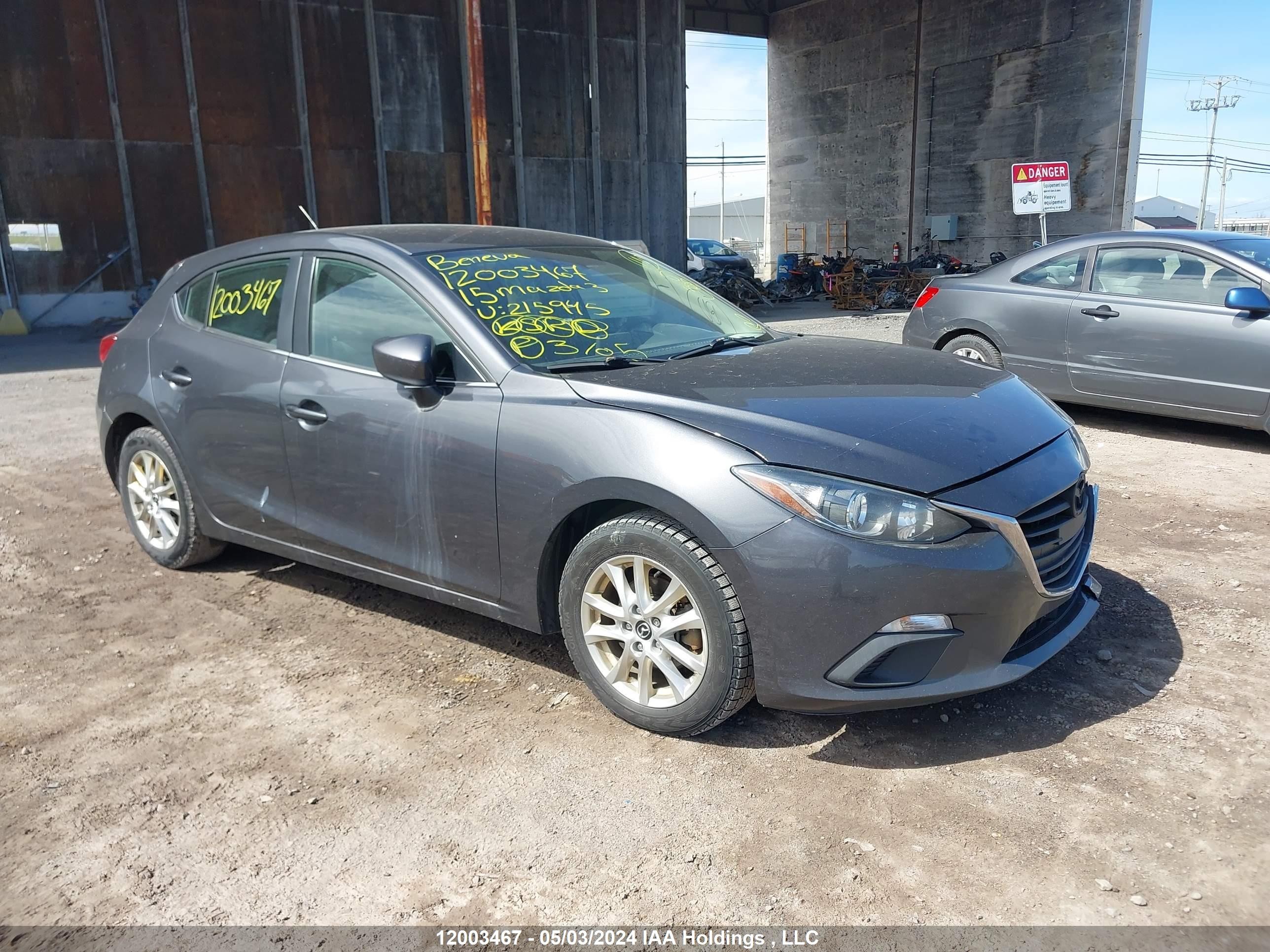 MAZDA 3 2015 3mzbm1l74fm215945