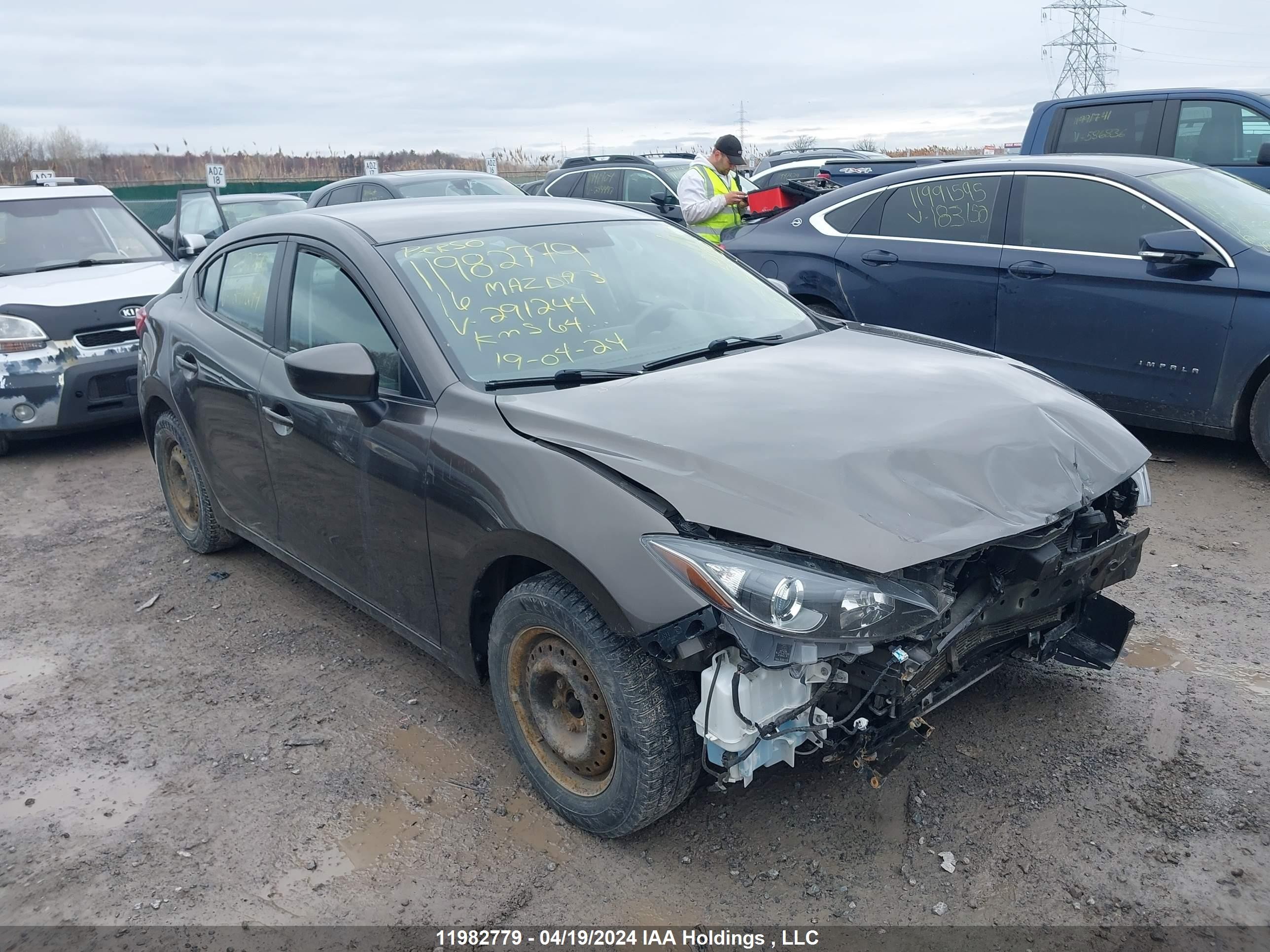 MAZDA 3 2016 3mzbm1u72gm291244