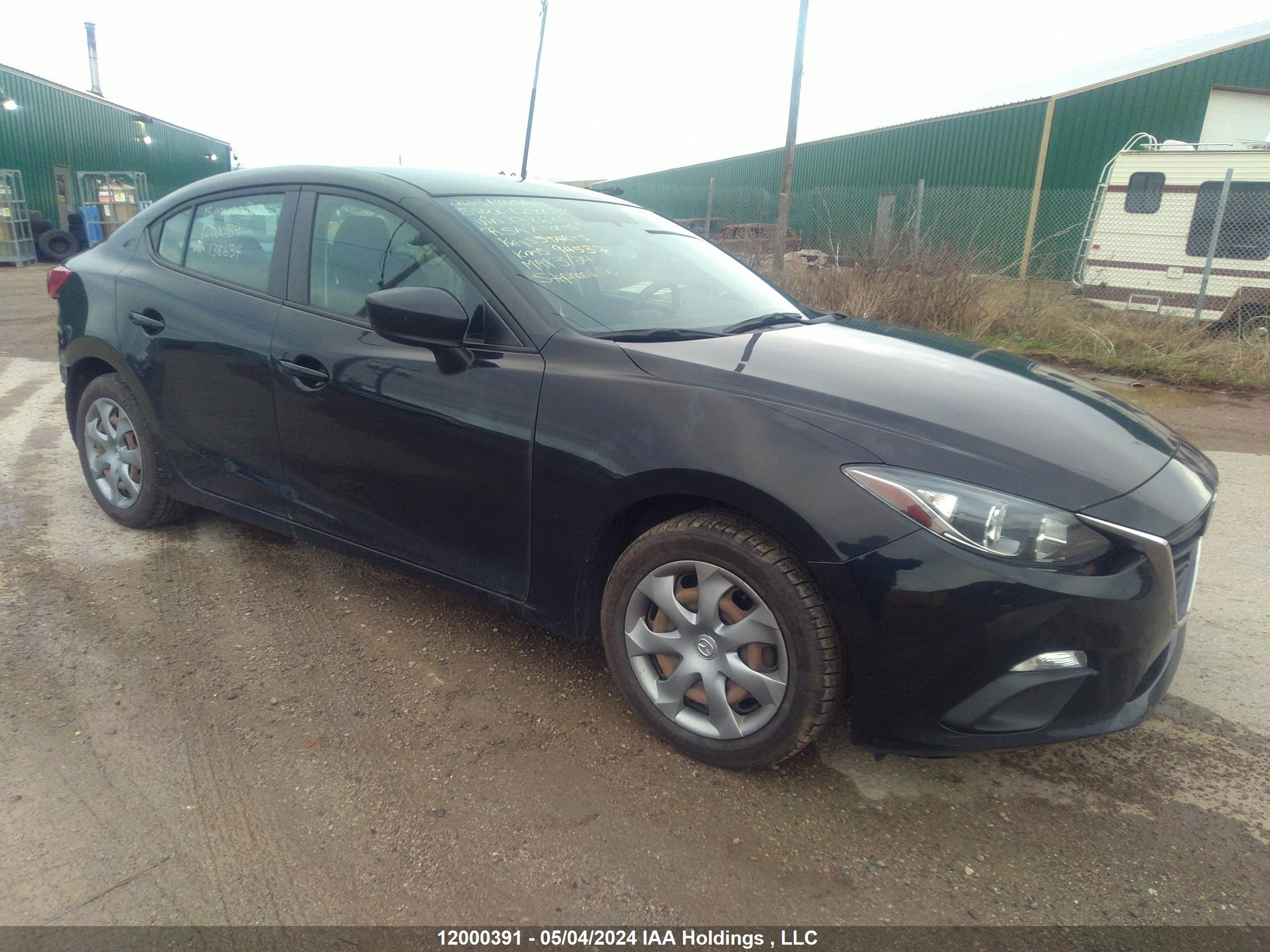 MAZDA 3 2015 3mzbm1u79fm138634