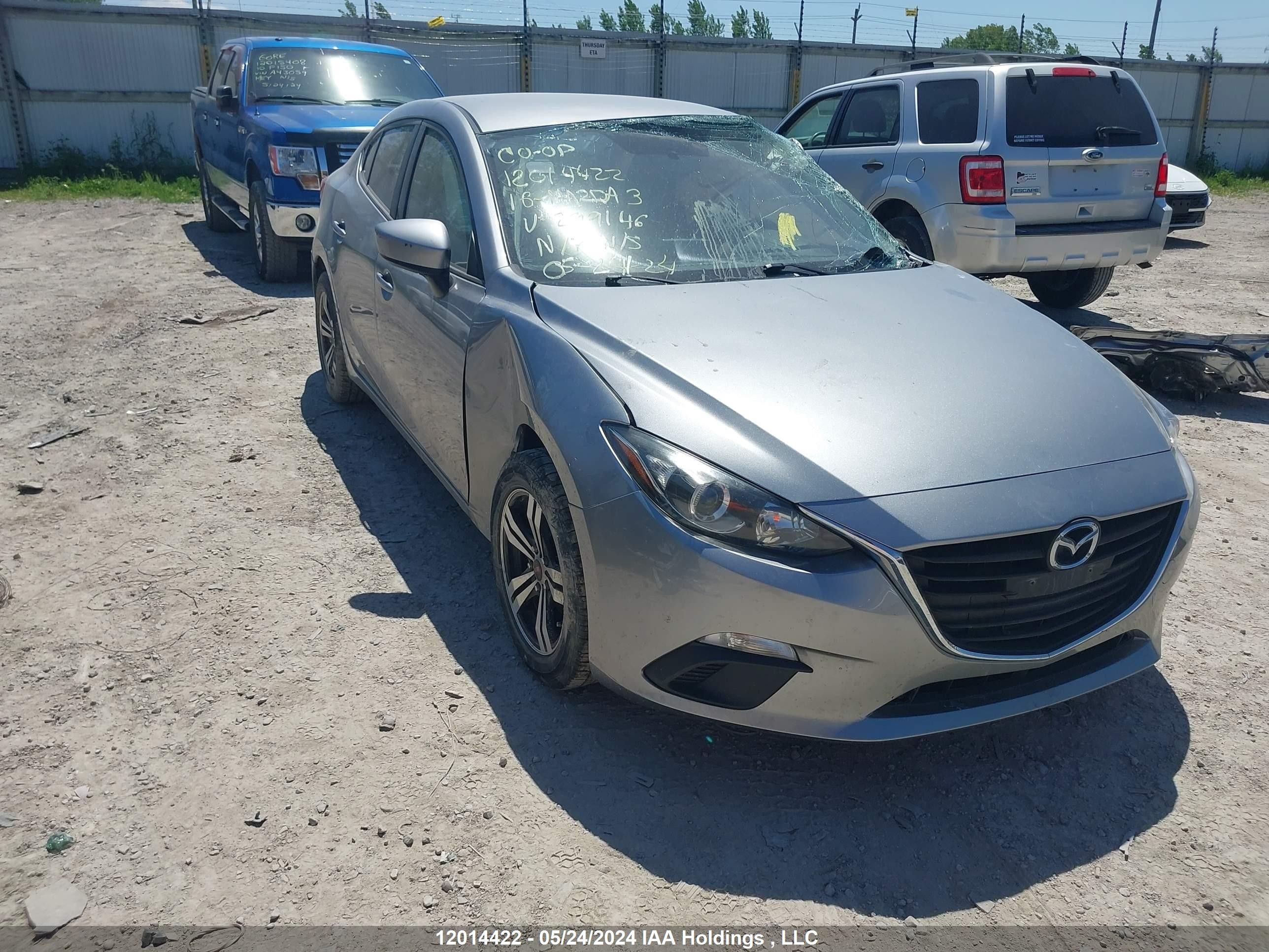 MAZDA 3 2016 3mzbm1u79gm299146