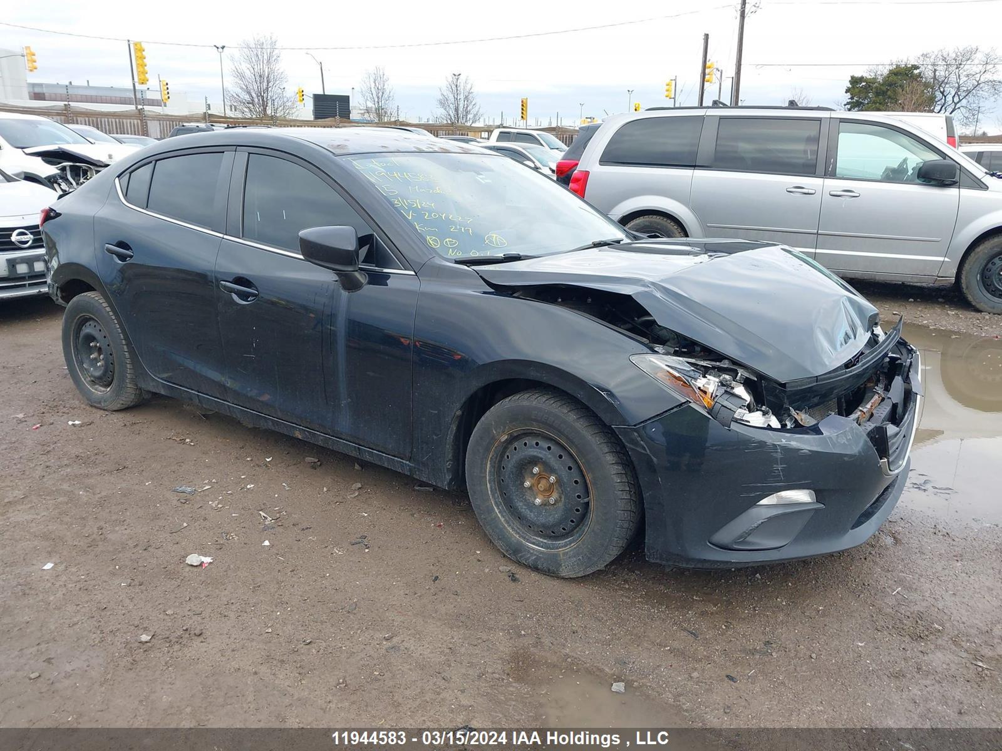 MAZDA 3 2015 3mzbm1v70fm204227