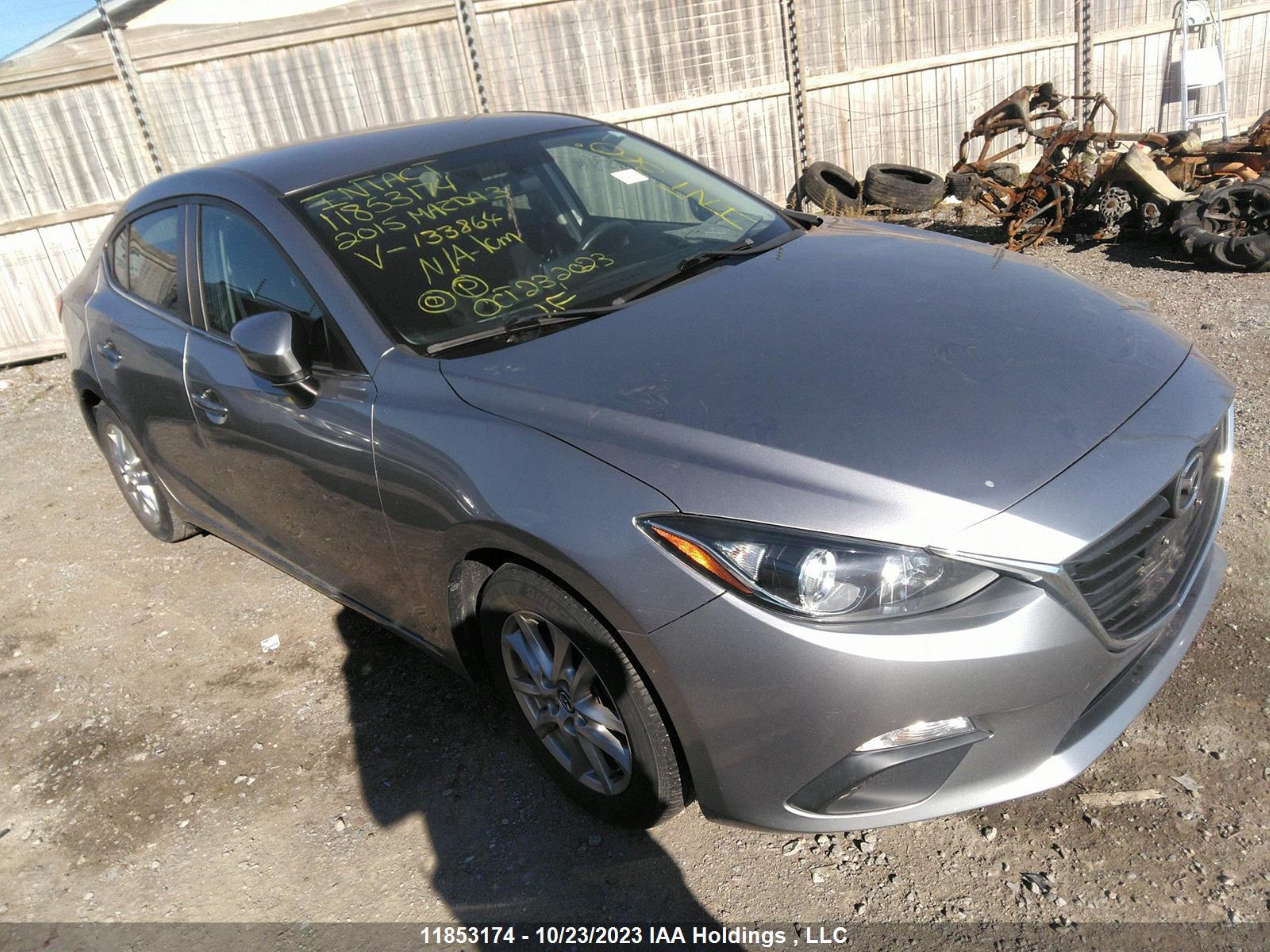 MAZDA 3 2015 3mzbm1v73fm133864