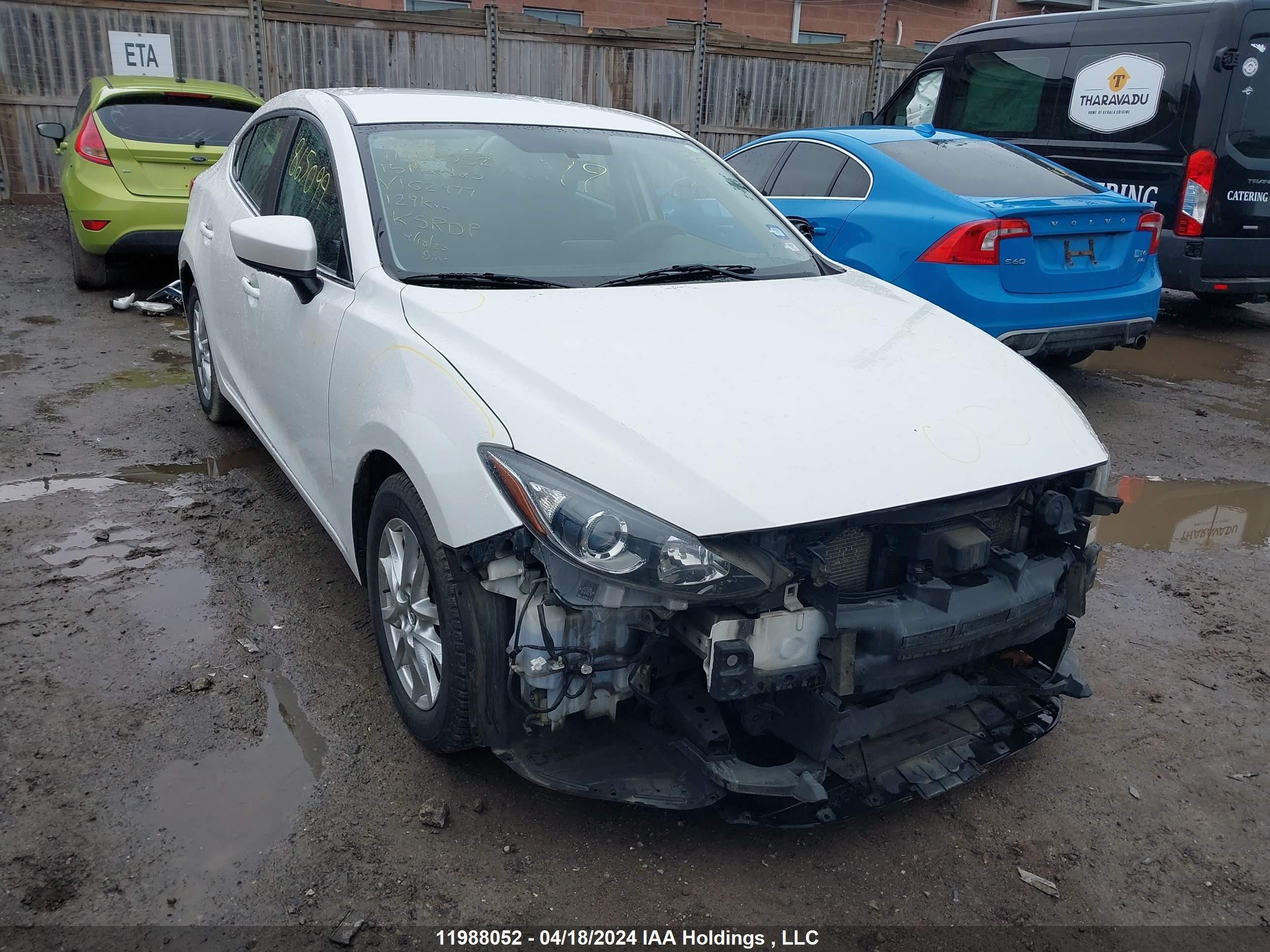 MAZDA 3 2015 3mzbm1v79fm162477