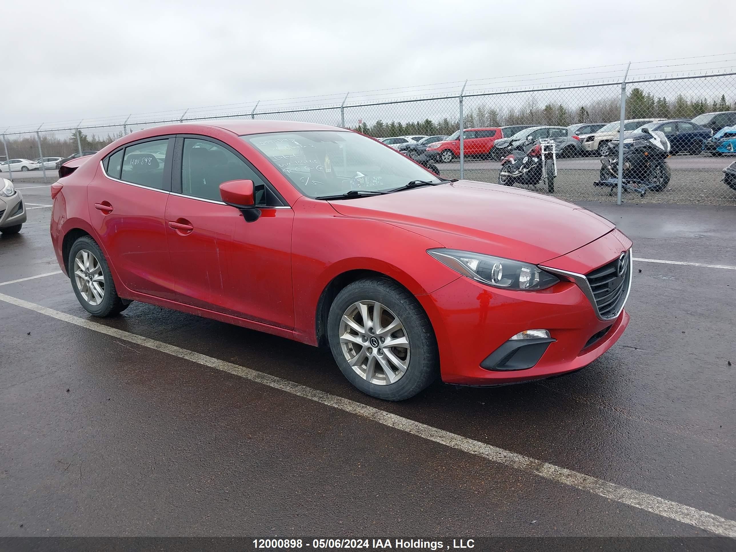 MAZDA 3 2014 3mzbm1v7xem104148