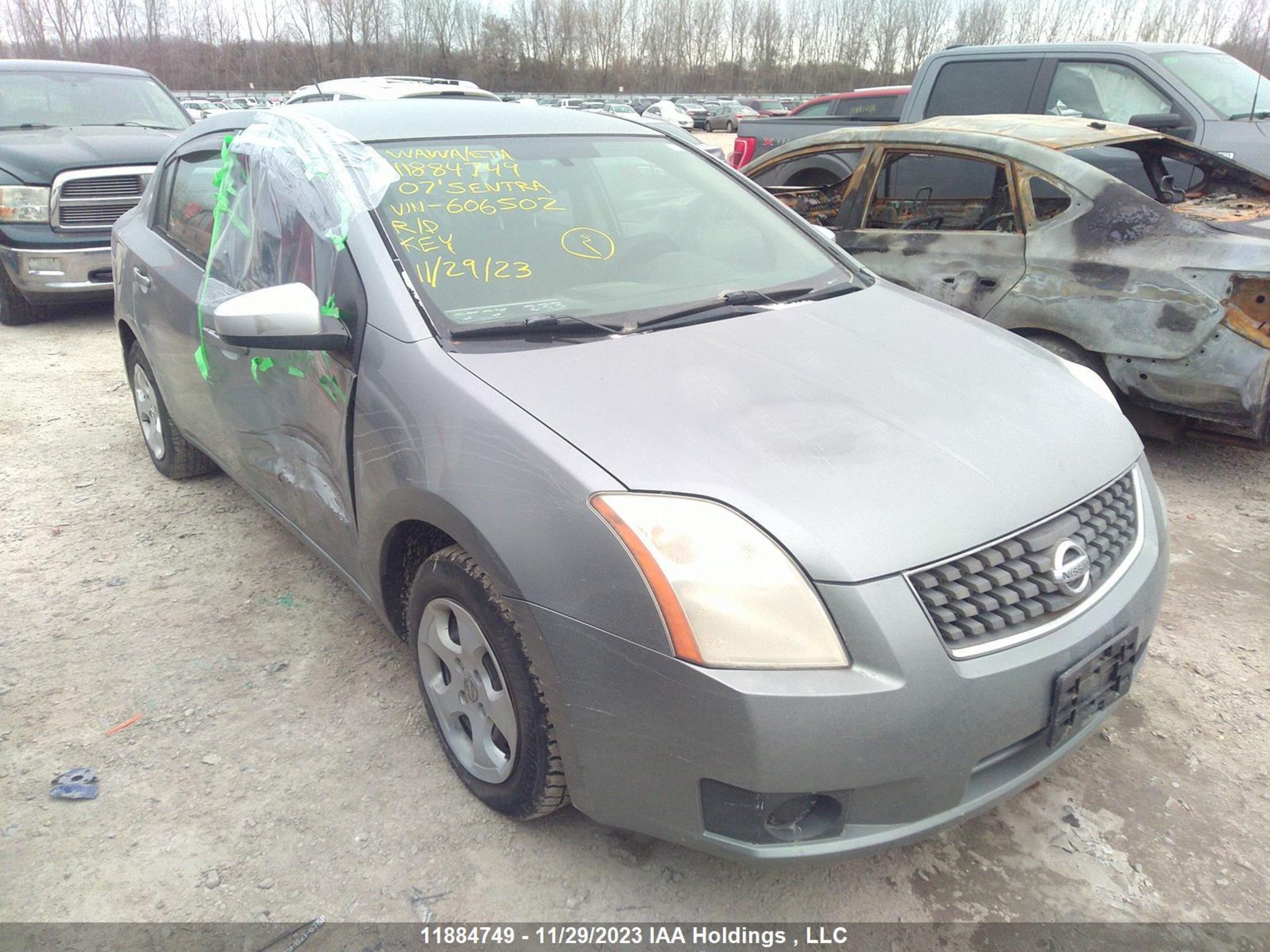 NISSAN SENTRA 2007 3n1ab61e17l606502