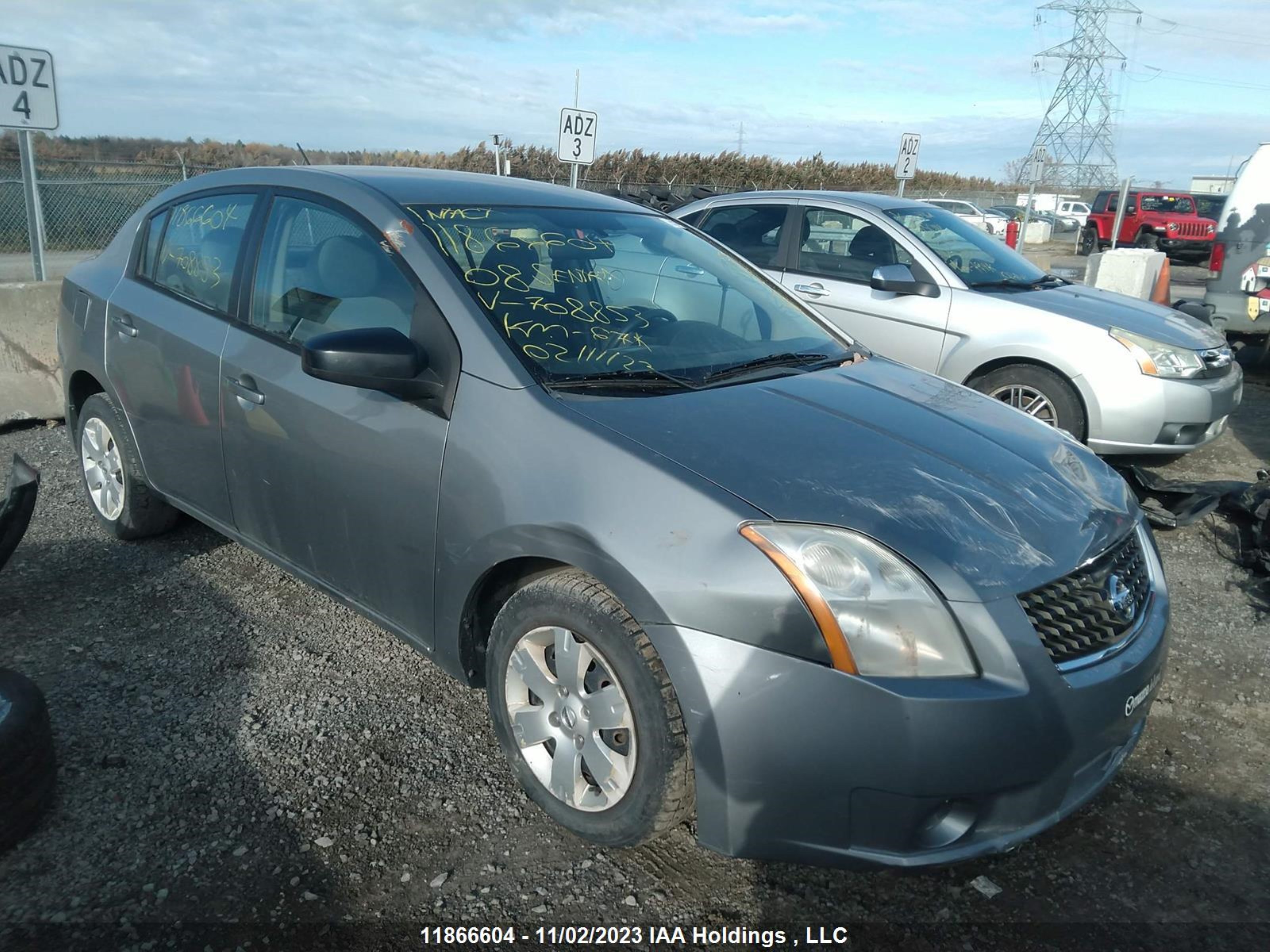 NISSAN SENTRA 2008 3n1ab61e18l708853