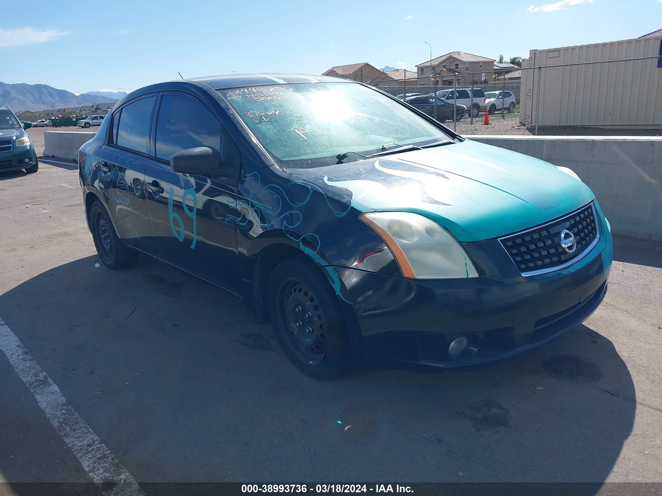 NISSAN SENTRA 2009 3n1ab61e19l613954