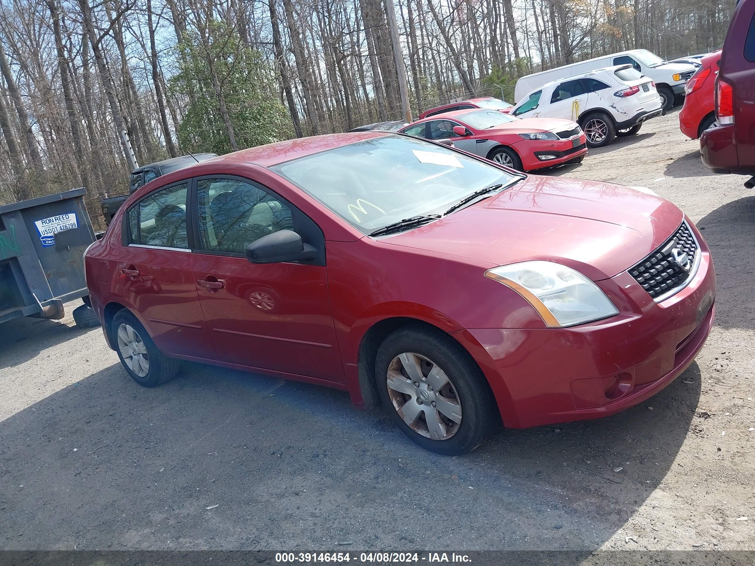 NISSAN SENTRA 2008 3n1ab61e38l666797