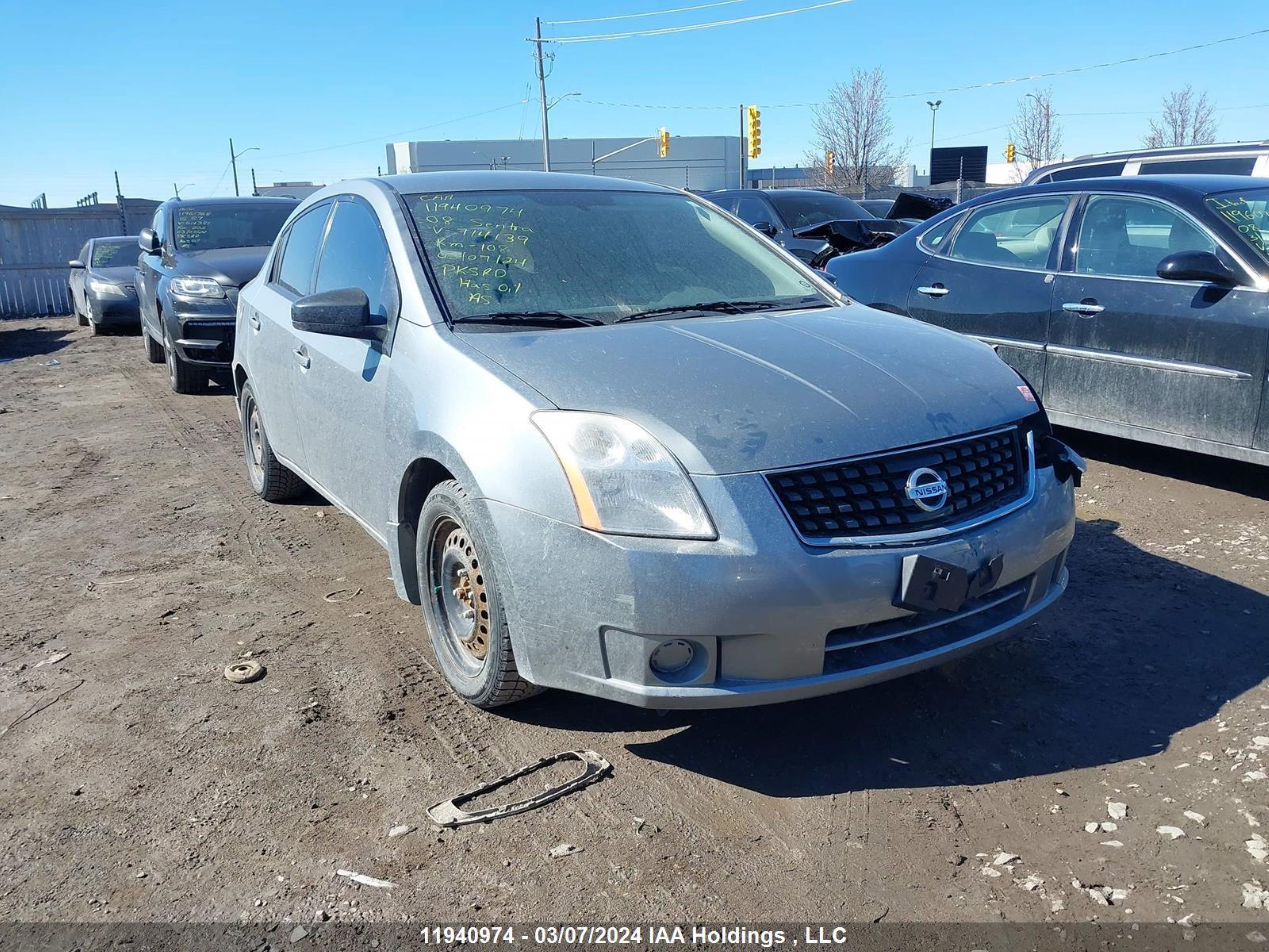 NISSAN SENTRA 2008 3n1ab61e98l714139