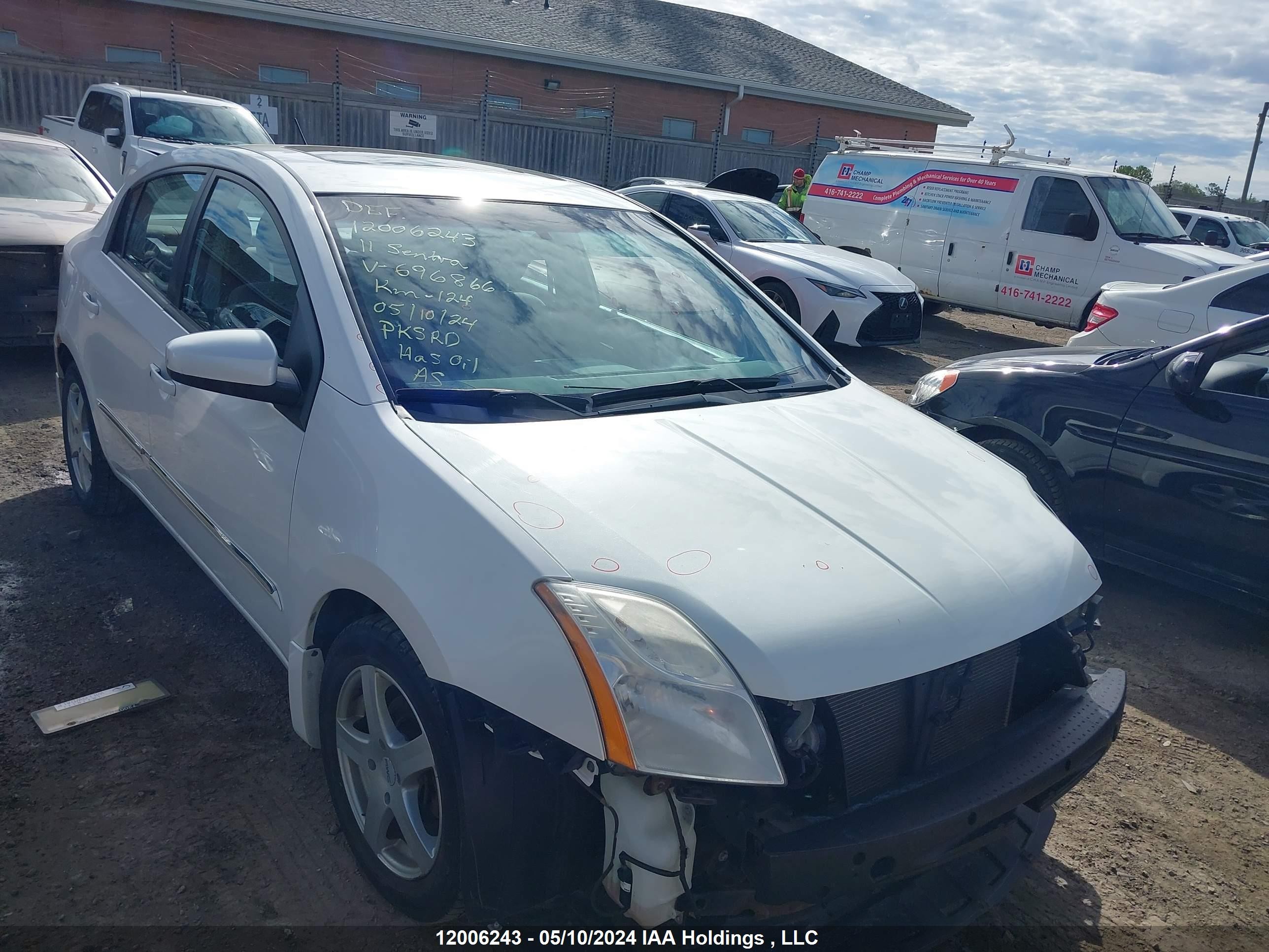 NISSAN SENTRA 2011 3n1ab6ap2bl696866