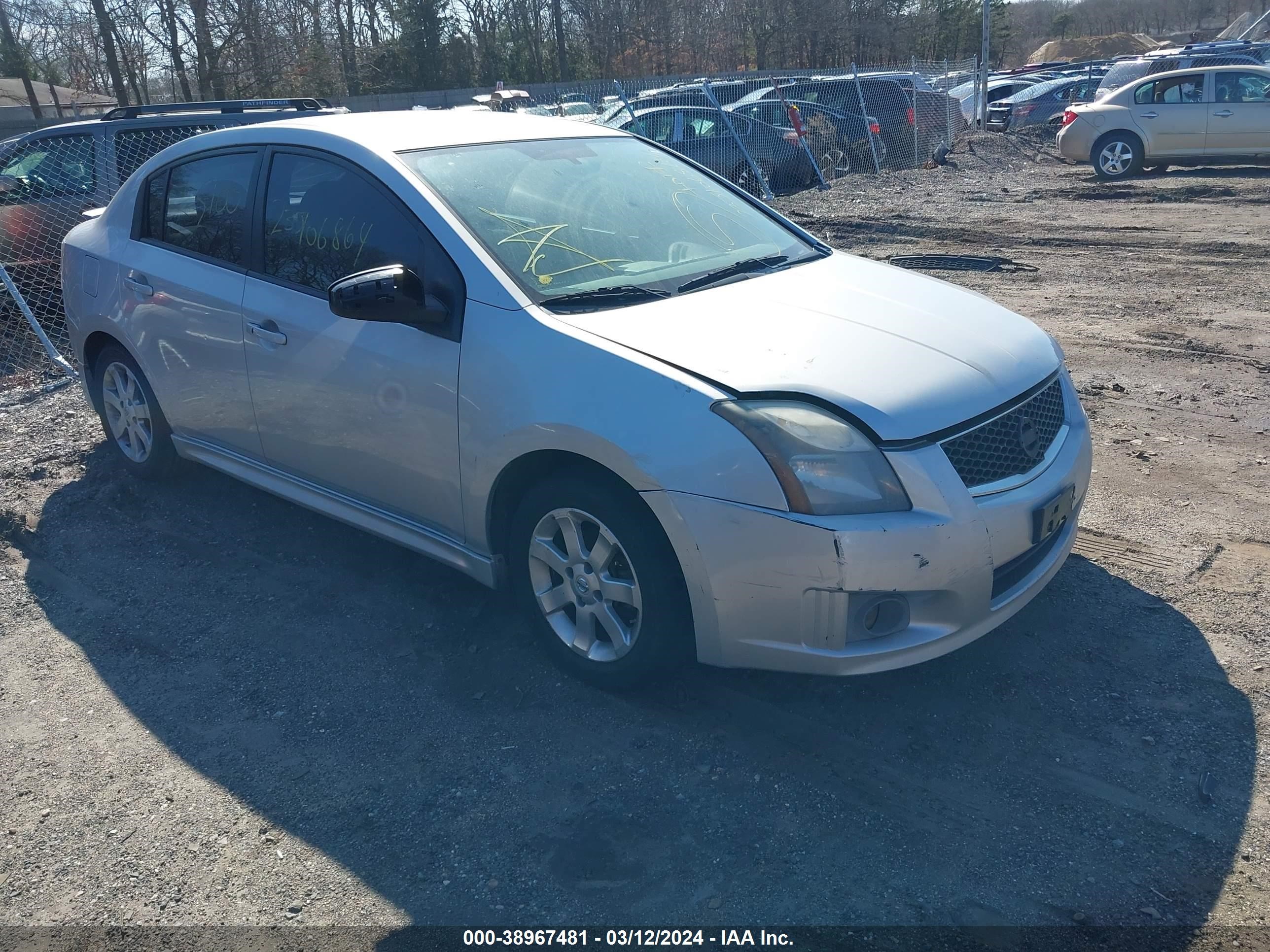 NISSAN SENTRA 2012 3n1ab6ap6cl654217