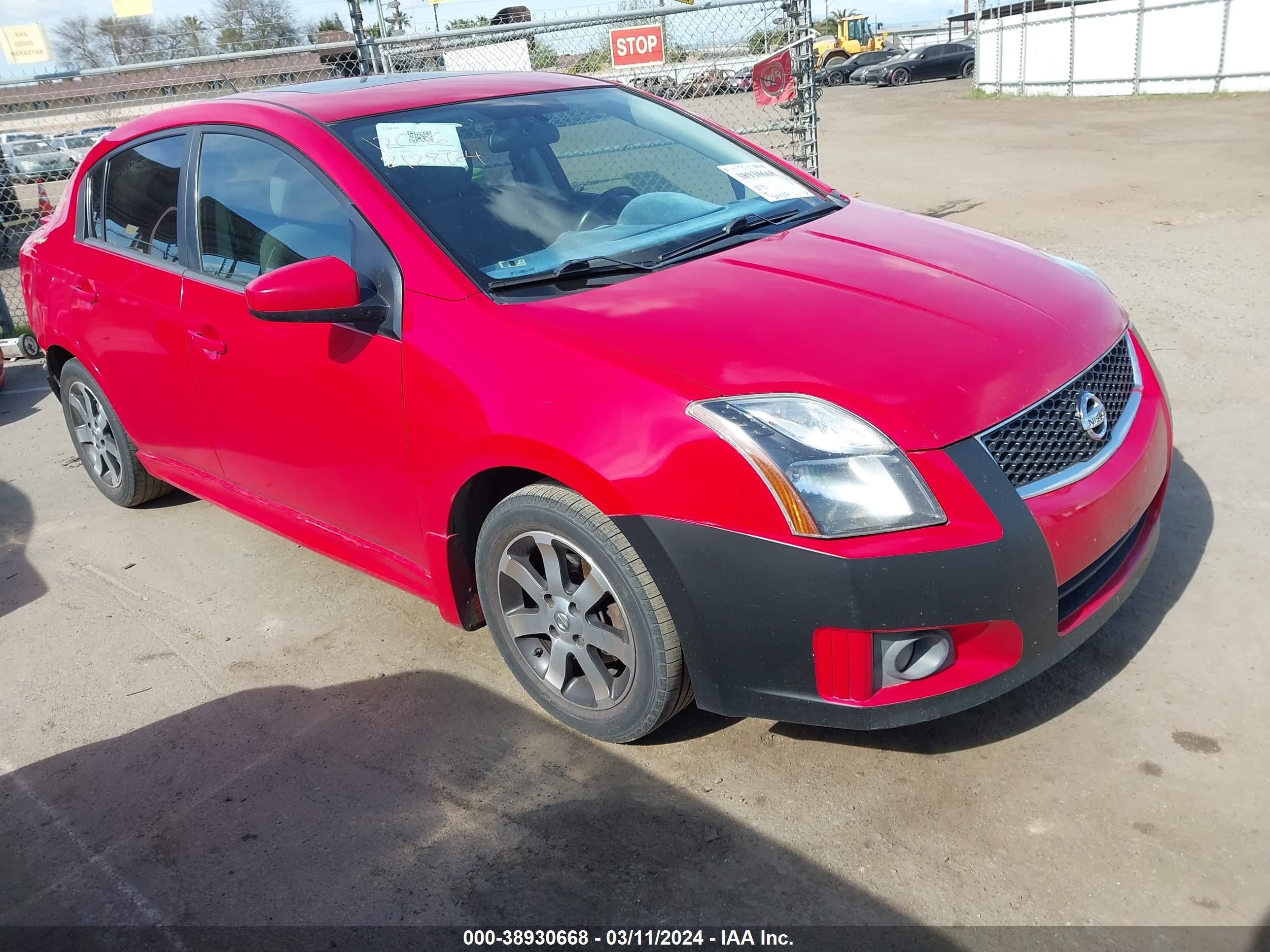 NISSAN SENTRA 2012 3n1ab6apxcl706478