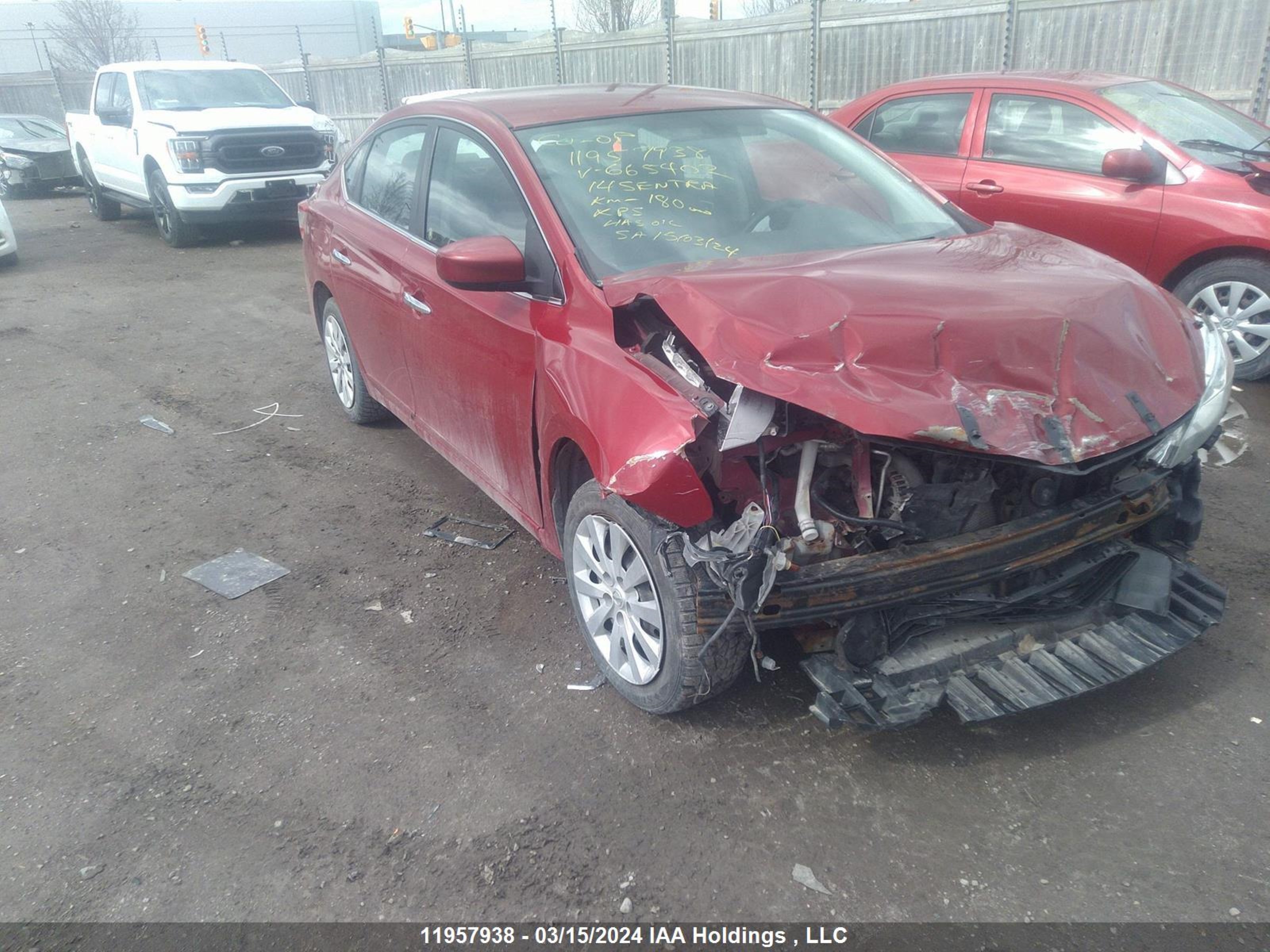 NISSAN SENTRA 2014 3n1ab7ap0el665402